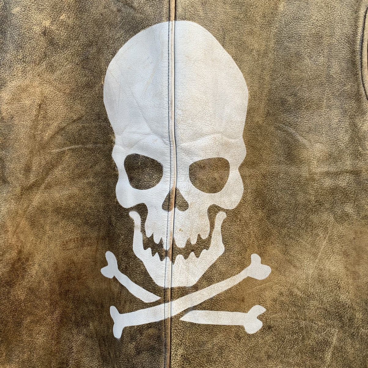 Japanese Brand ⚡️ FLASH DEAL ⚡️ Japanese Vintage Skulls Leather Jacket Size US S / EU 44-46 / 1 - 14 Thumbnail