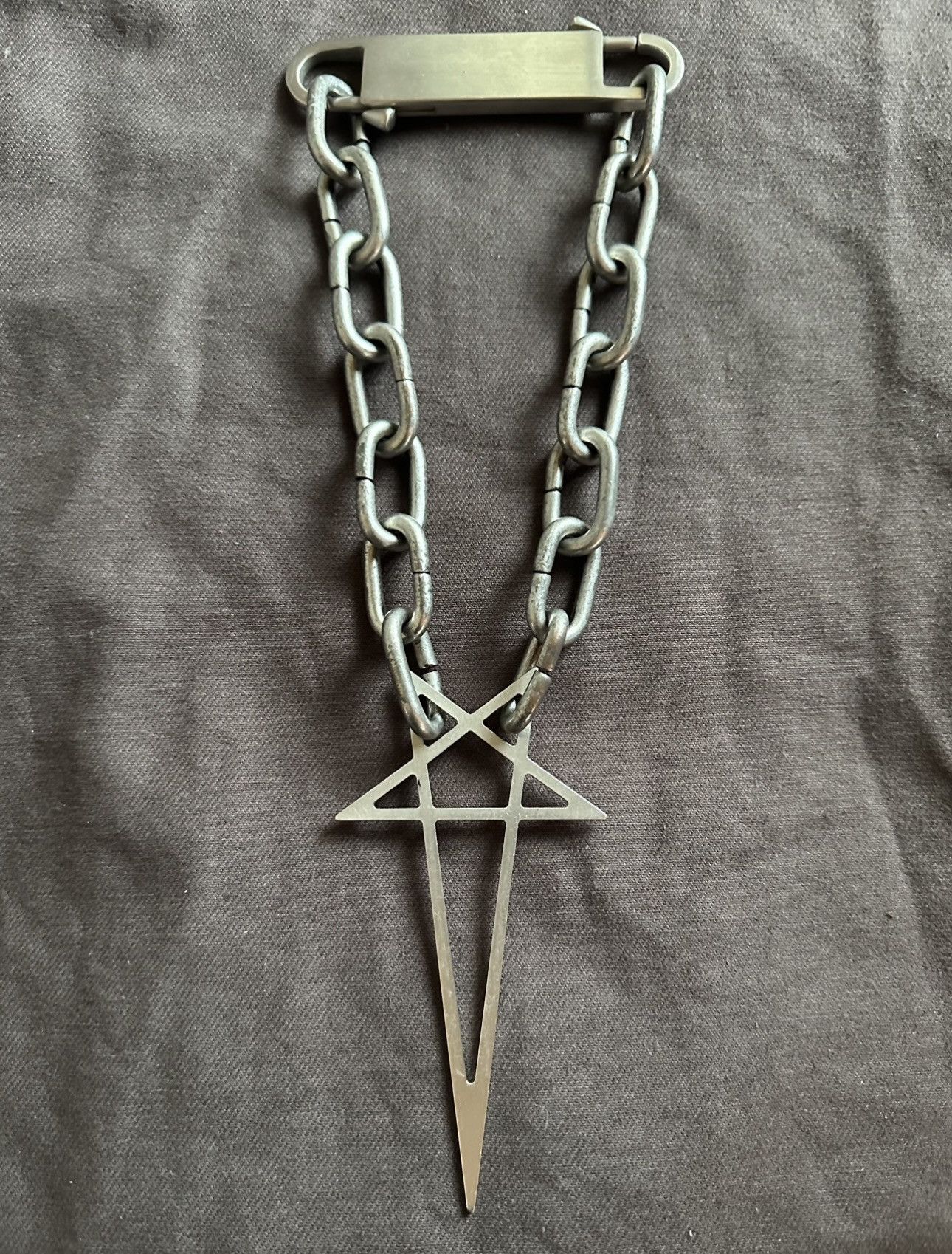 🦾🔥Rick Owens Pentagram Choker Necklace Now Available