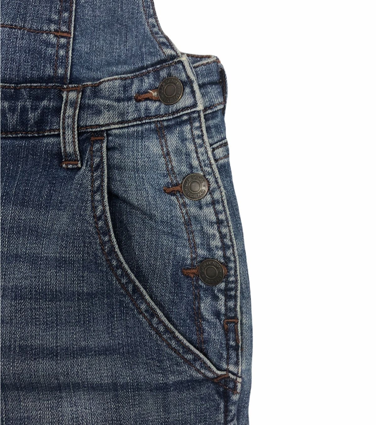 Gap GapKids Slim Fit Denim Overalls – Medium Indigo Size US 27 - 8 Thumbnail