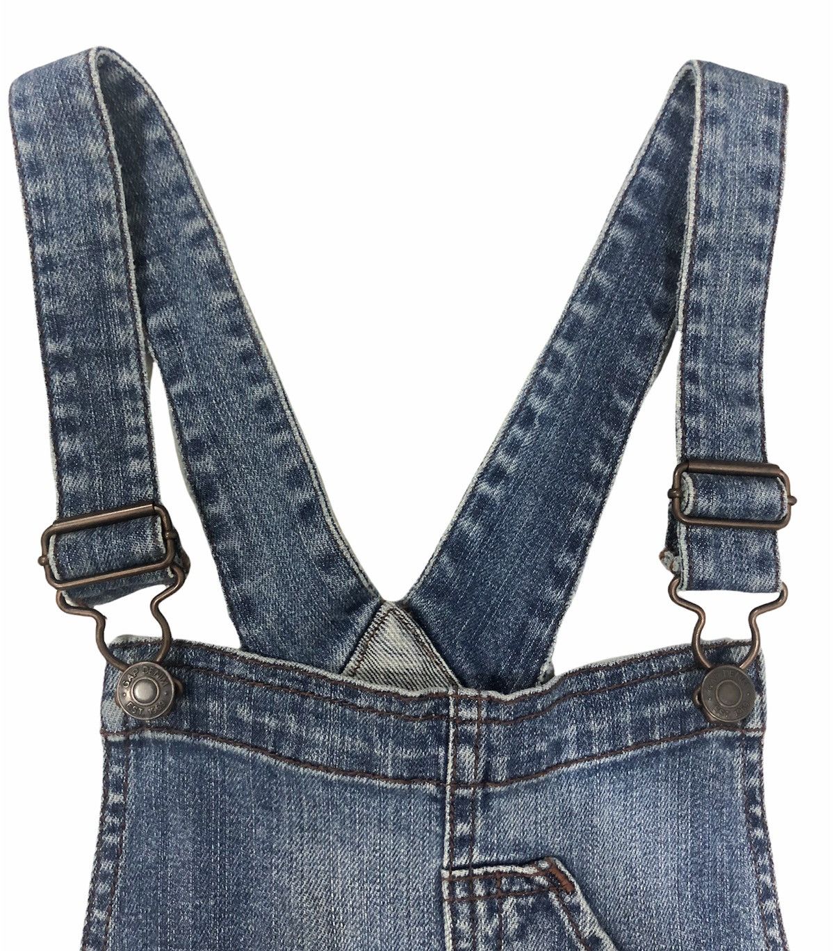 Gap GapKids Slim Fit Denim Overalls – Medium Indigo Size US 27 - 5 Thumbnail