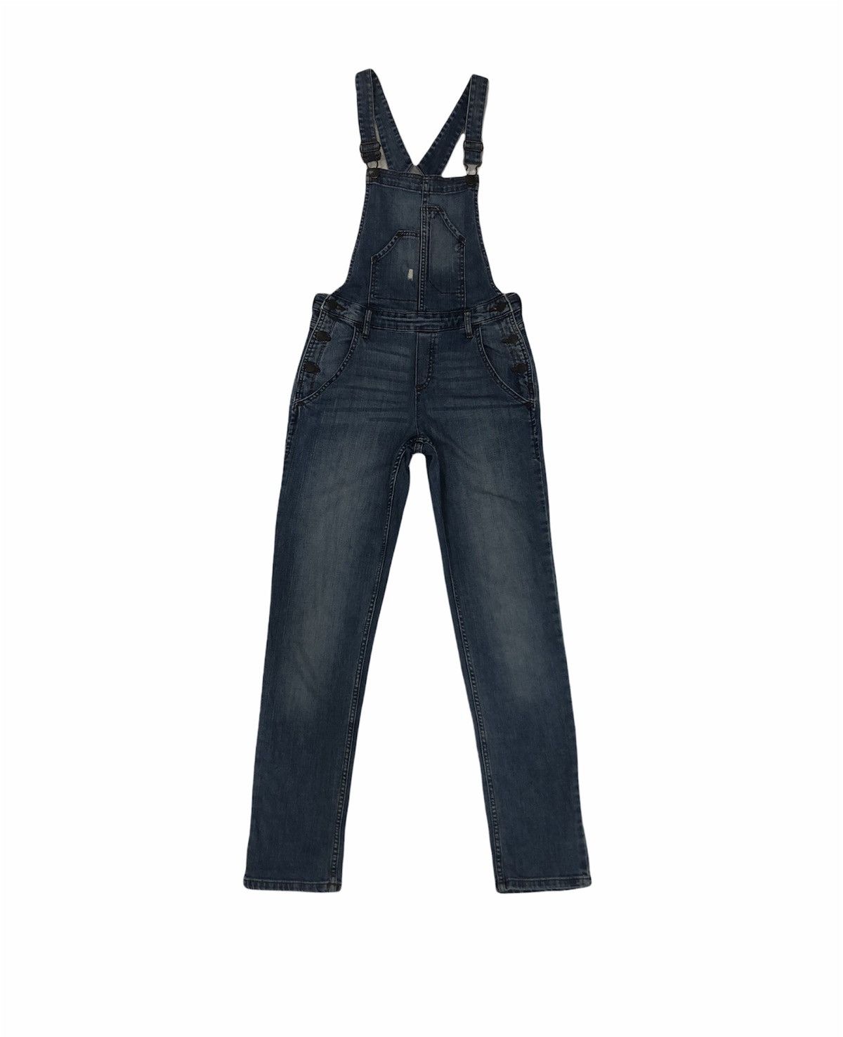 Gap GapKids Slim Fit Denim Overalls – Medium Indigo Size US 27 - 1 Thumbnail