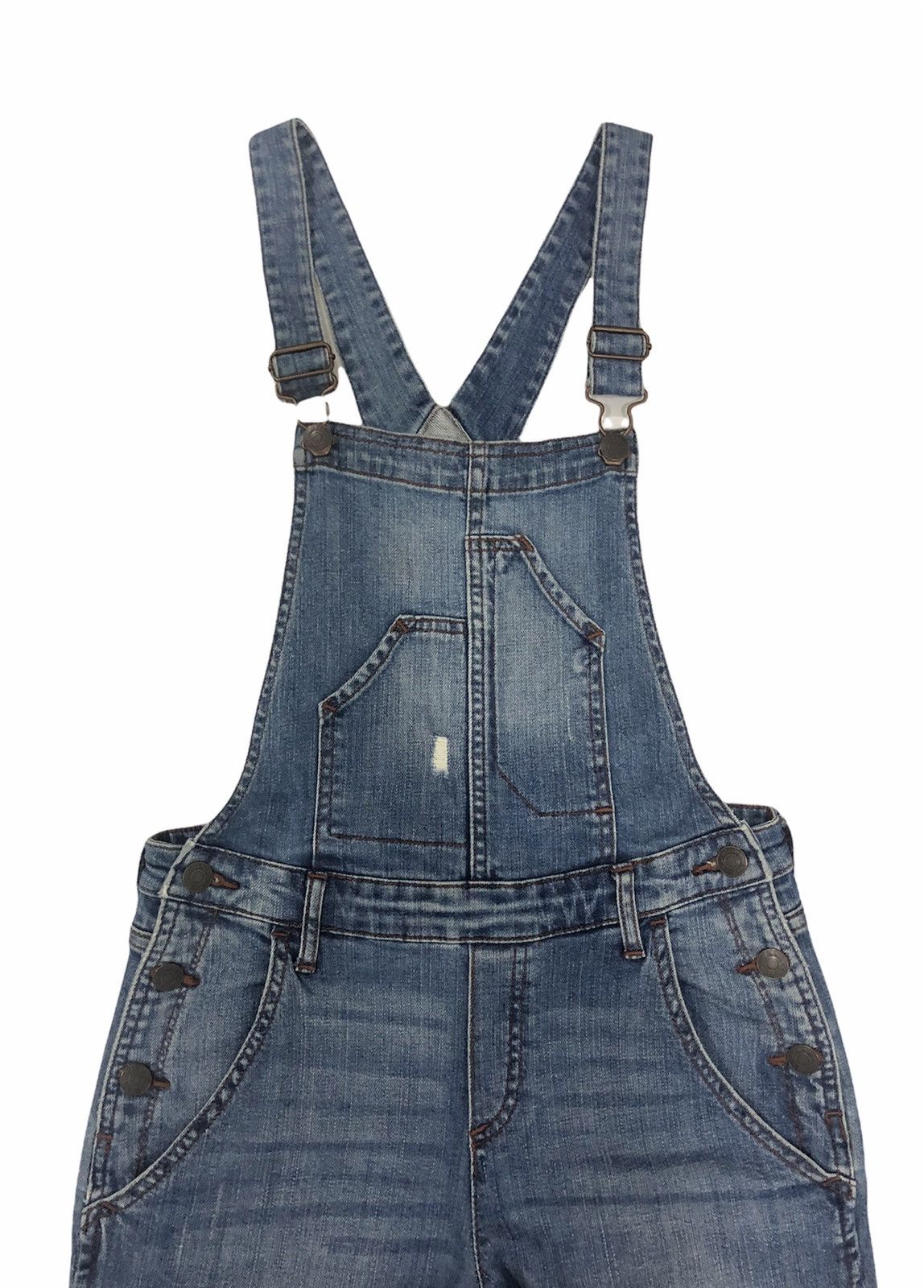Gap GapKids Slim Fit Denim Overalls – Medium Indigo Size US 27 - 3 Thumbnail