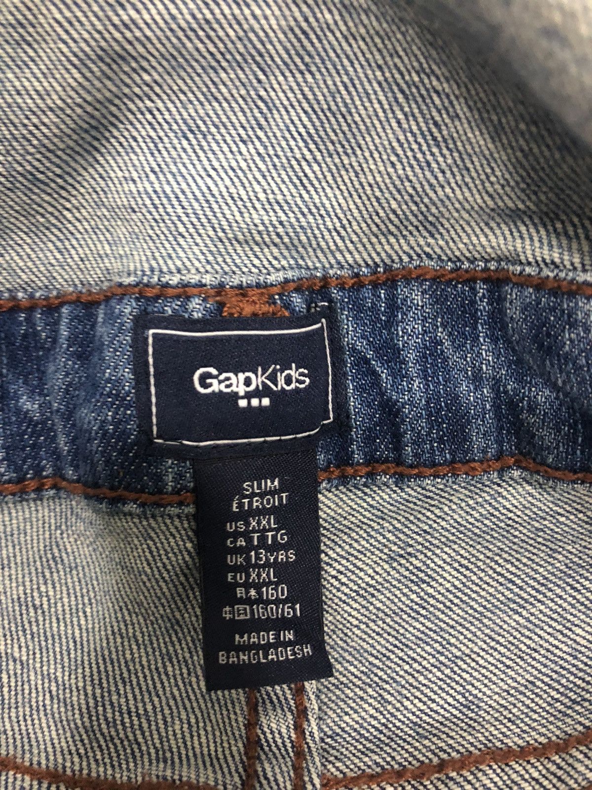 Gap GapKids Slim Fit Denim Overalls – Medium Indigo Size US 27 - 10 Thumbnail