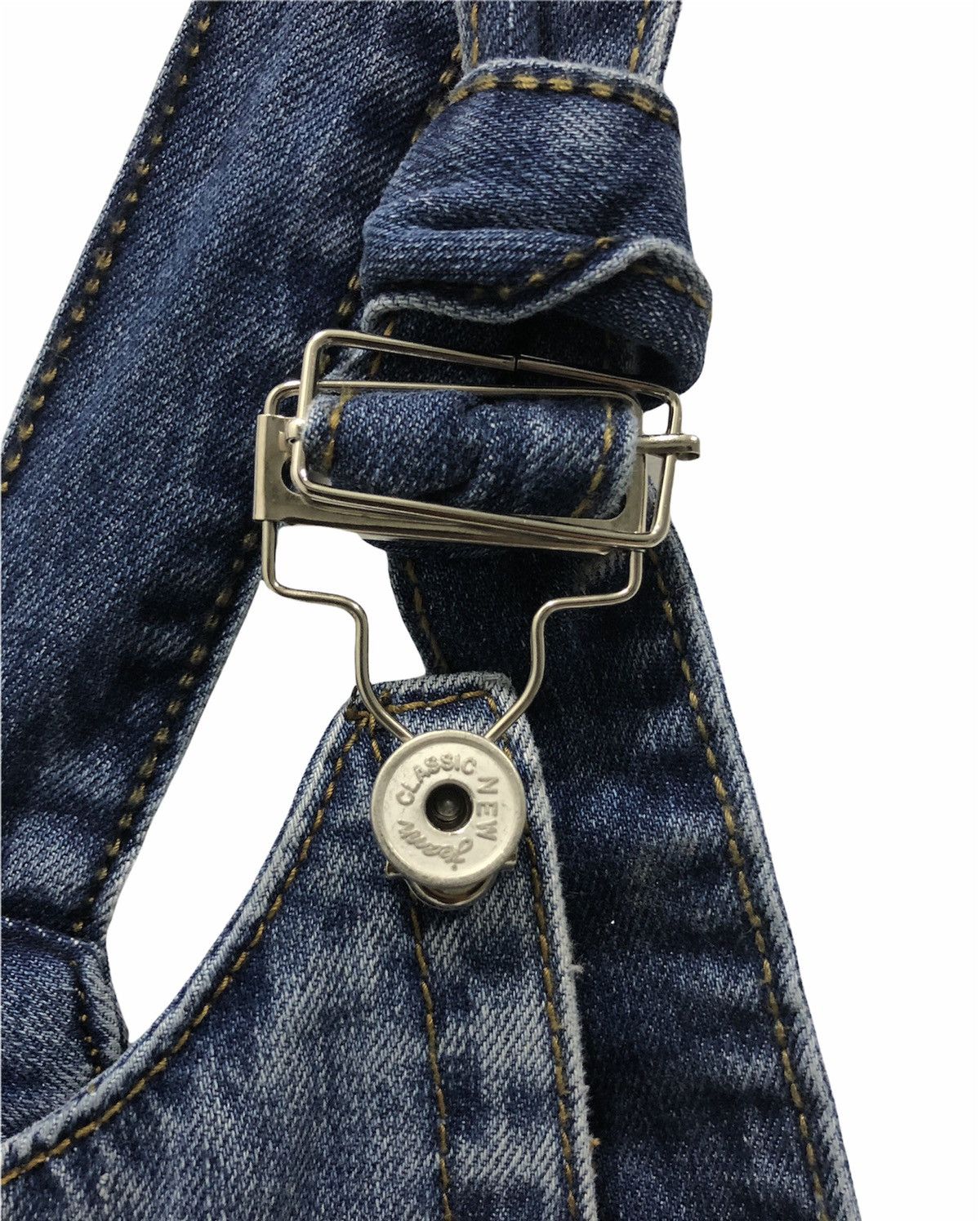 Japanese Brand × Vintage Vintage Y2K Style Distressed Dark Wash Denim Overalls Size M Size US 34 / EU 50 - 3 Thumbnail