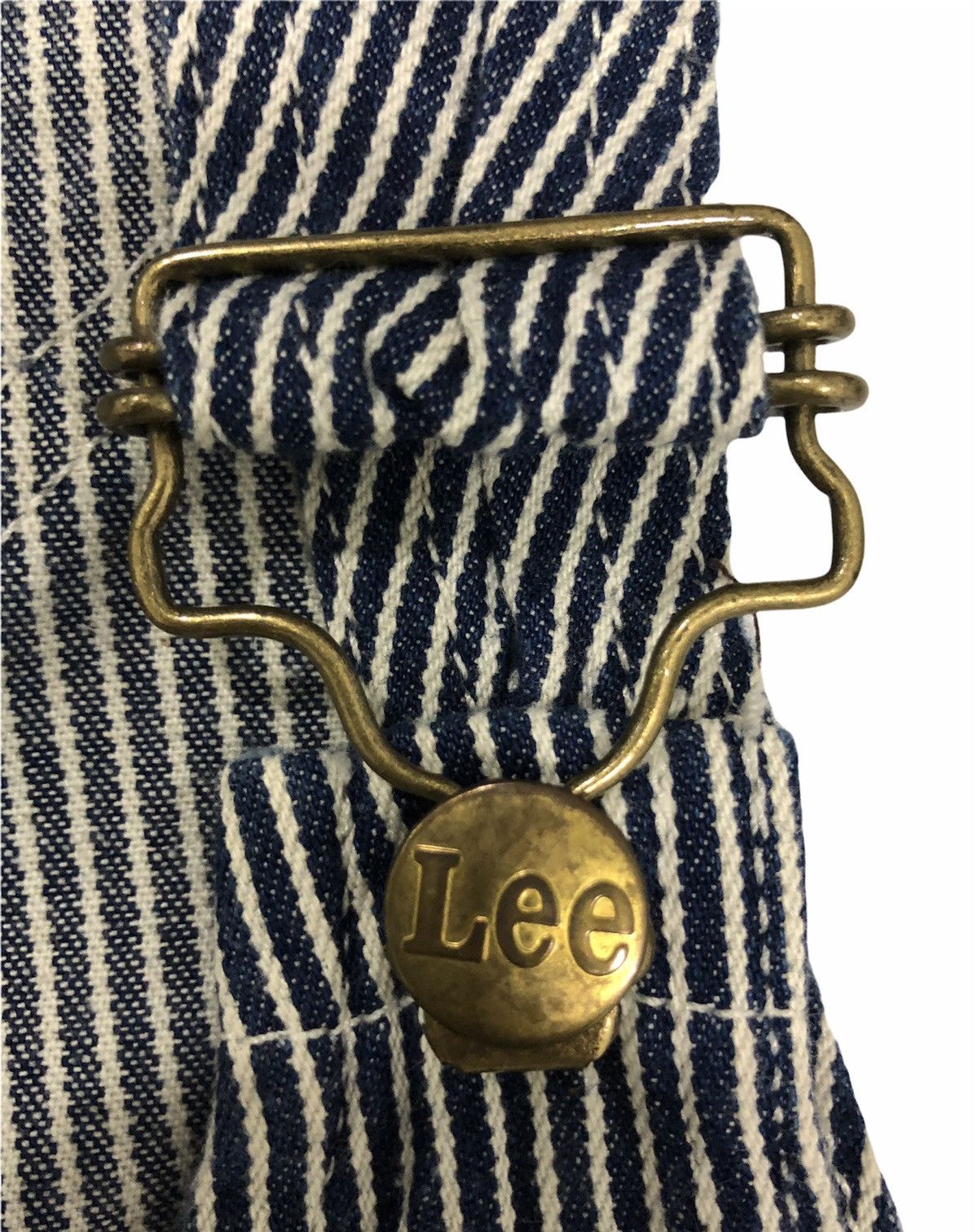 Lee × Vintage VTG LEE STRIPED JUMPSUITS OVERALL EARTH MUSIC ECOLOGY VIOLET Size US 36 / EU 52 - 5 Thumbnail