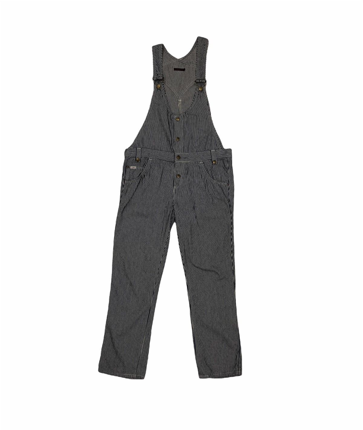 Lee × Vintage VTG LEE STRIPED JUMPSUITS OVERALL EARTH MUSIC ECOLOGY VIOLET Size US 36 / EU 52 - 1 Thumbnail