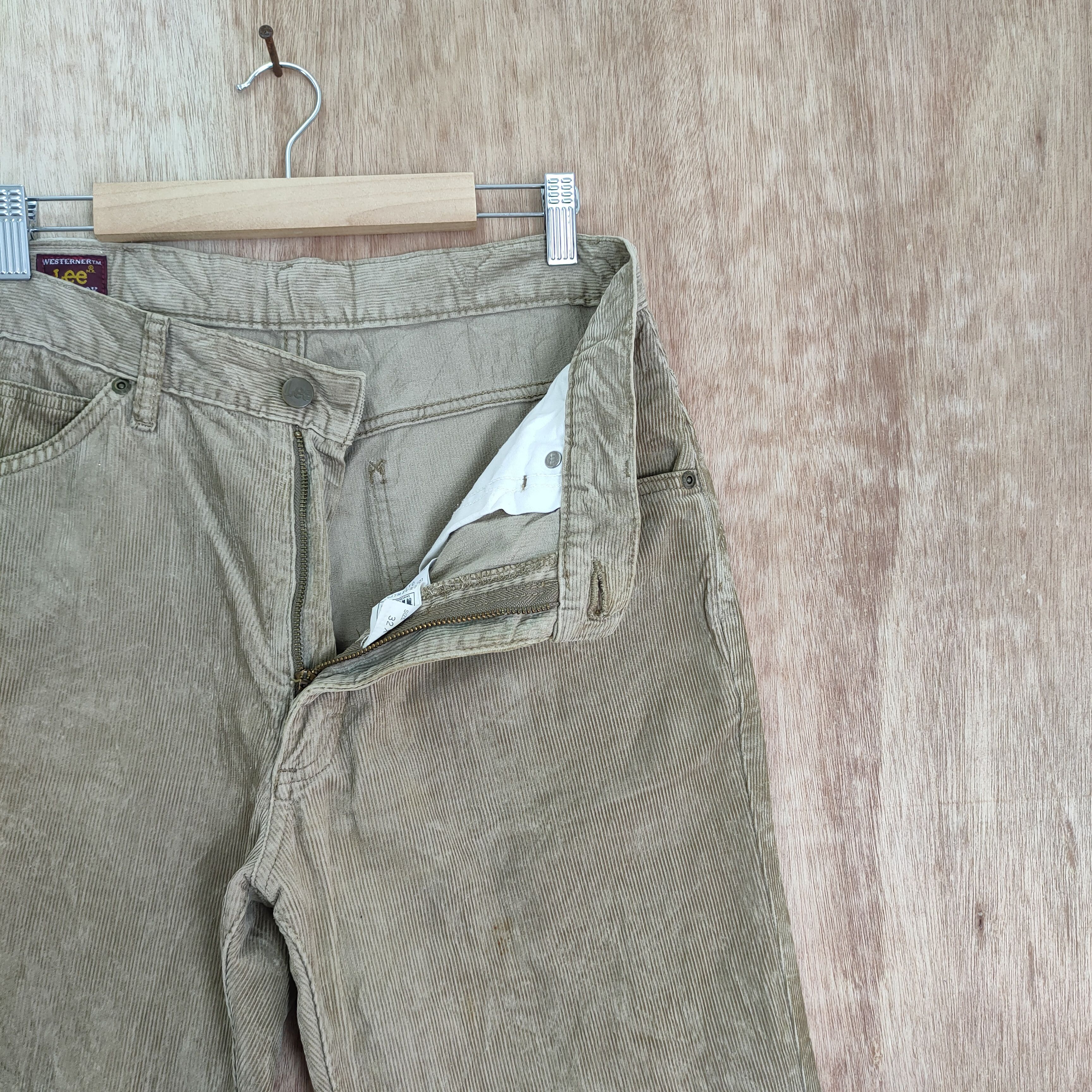 StraightFaded LEE CORDUROY FADED BROWN PANTS Size US 31 - 4 Thumbnail