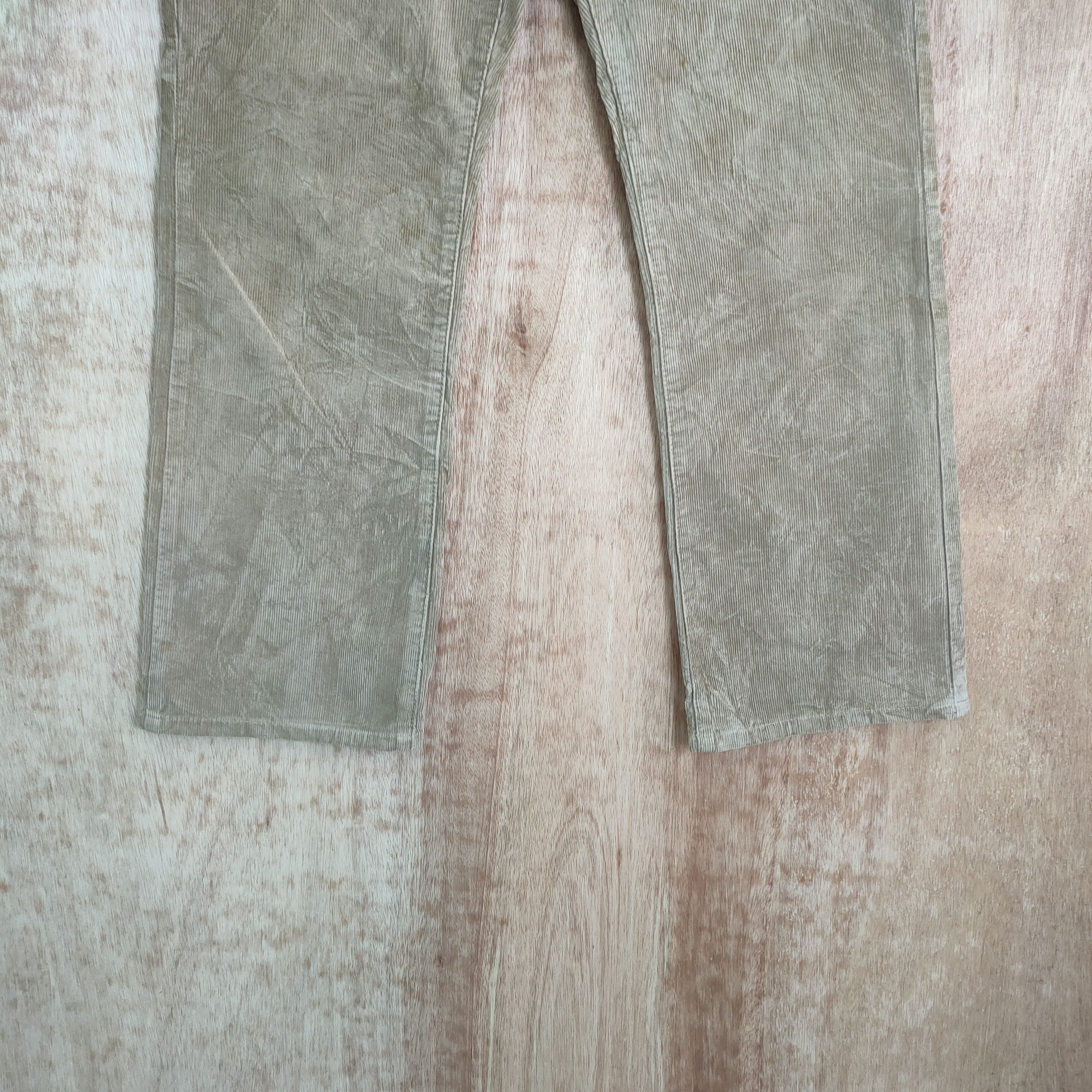 StraightFaded LEE CORDUROY FADED BROWN PANTS Size US 31 - 3 Thumbnail