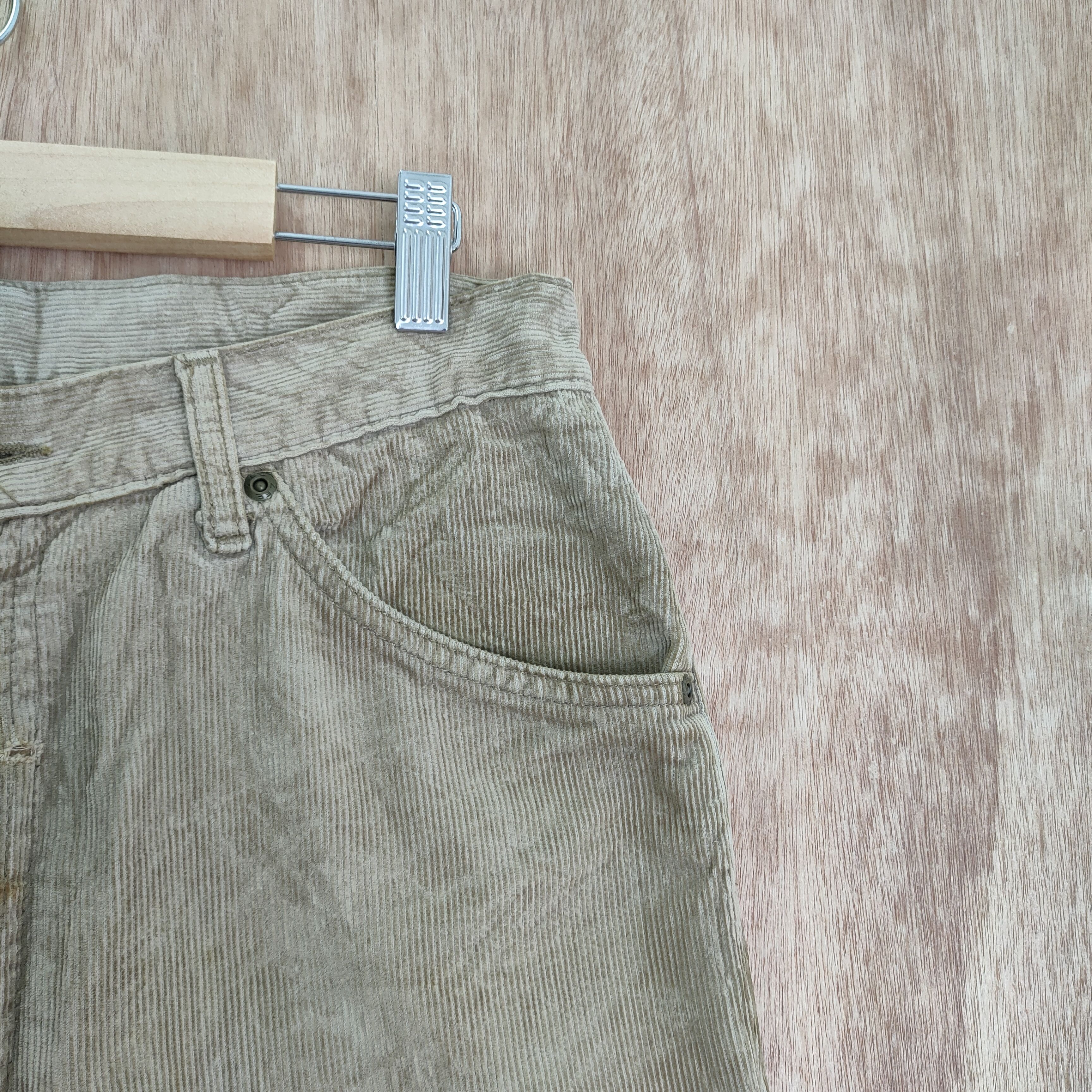 StraightFaded LEE CORDUROY FADED BROWN PANTS Size US 31 - 12 Thumbnail
