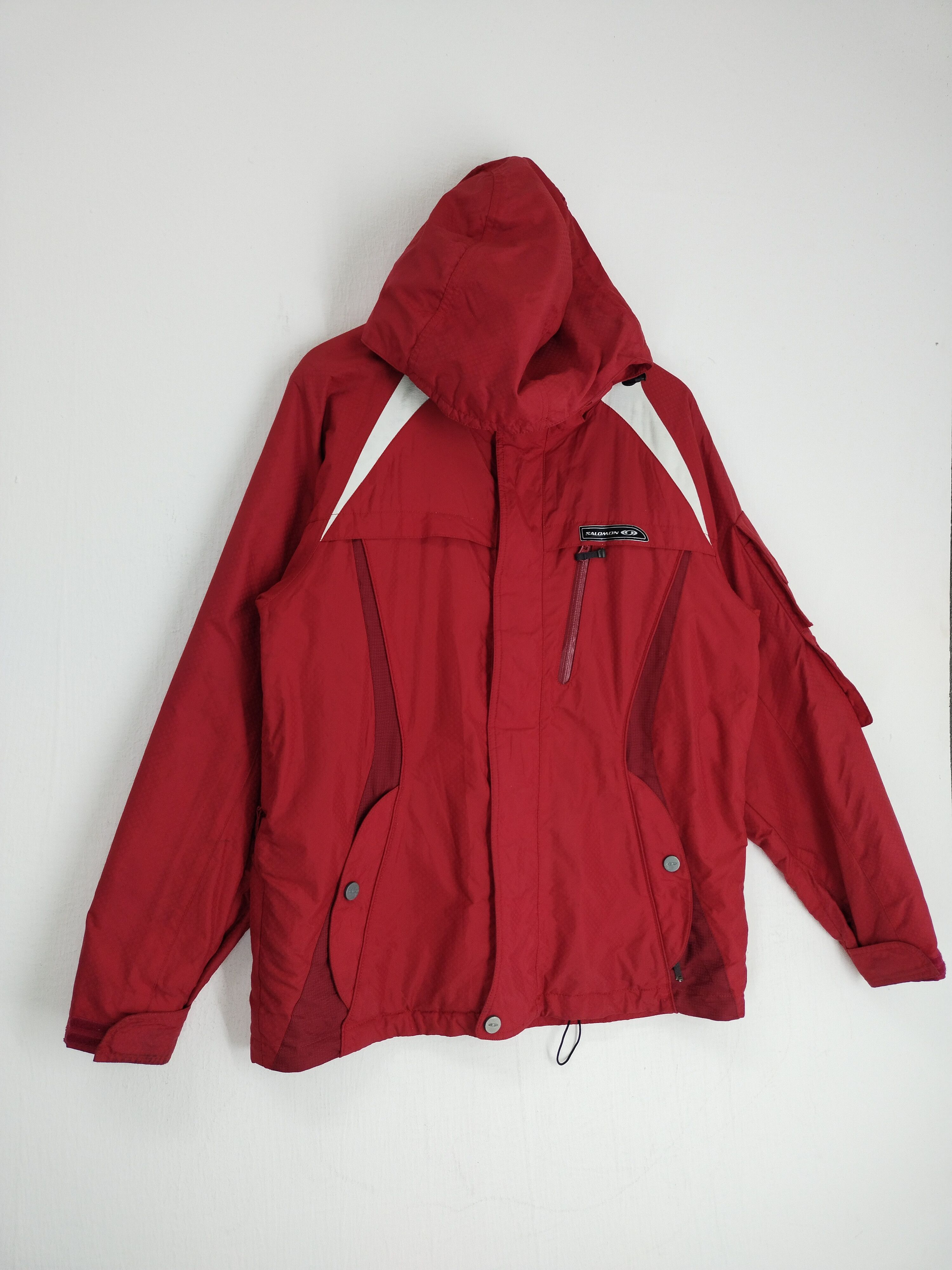 Salomon × Vintage VINTAGE SALOMON TACTICAL RED HOODIE JACKET Size US L / EU 52-54 / 3 - 2 Thumbnail