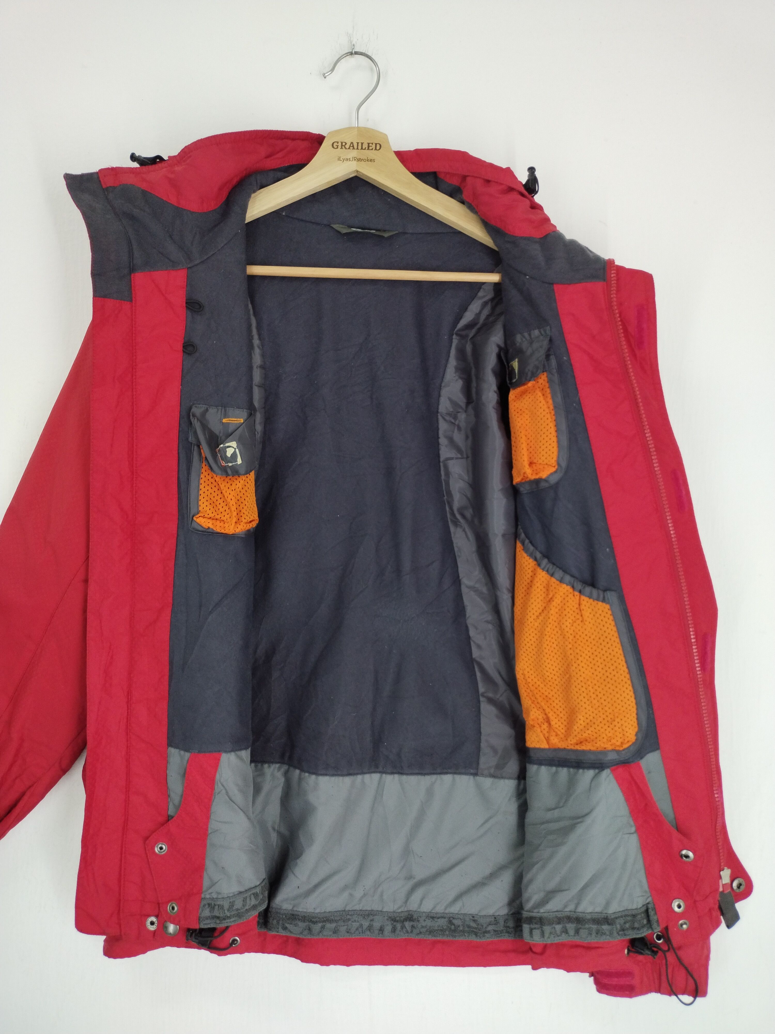 Salomon × Vintage VINTAGE SALOMON TACTICAL RED HOODIE JACKET Size US L / EU 52-54 / 3 - 11 Thumbnail