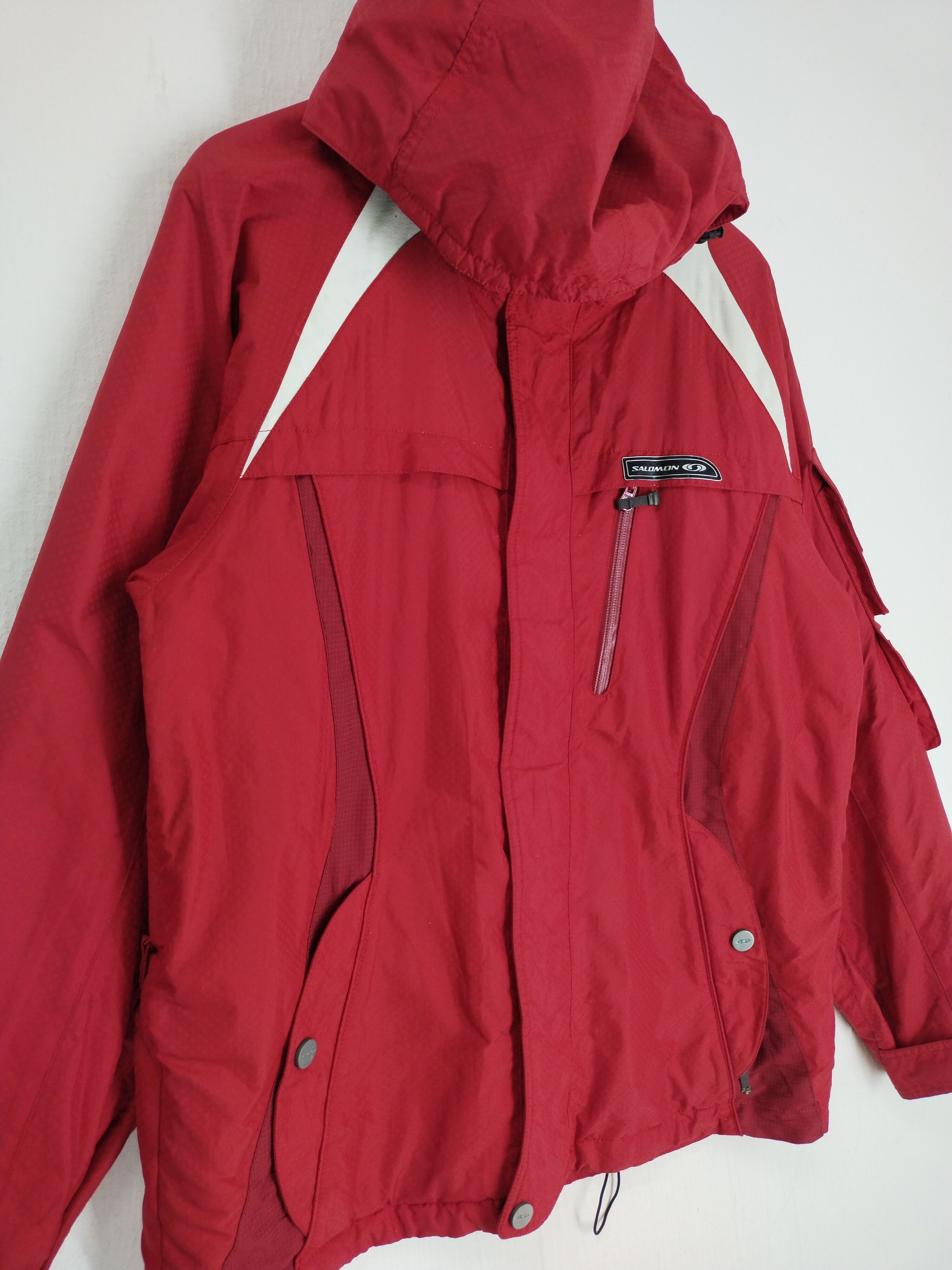 Salomon × Vintage VINTAGE SALOMON TACTICAL RED HOODIE JACKET Size US L / EU 52-54 / 3 - 4 Thumbnail