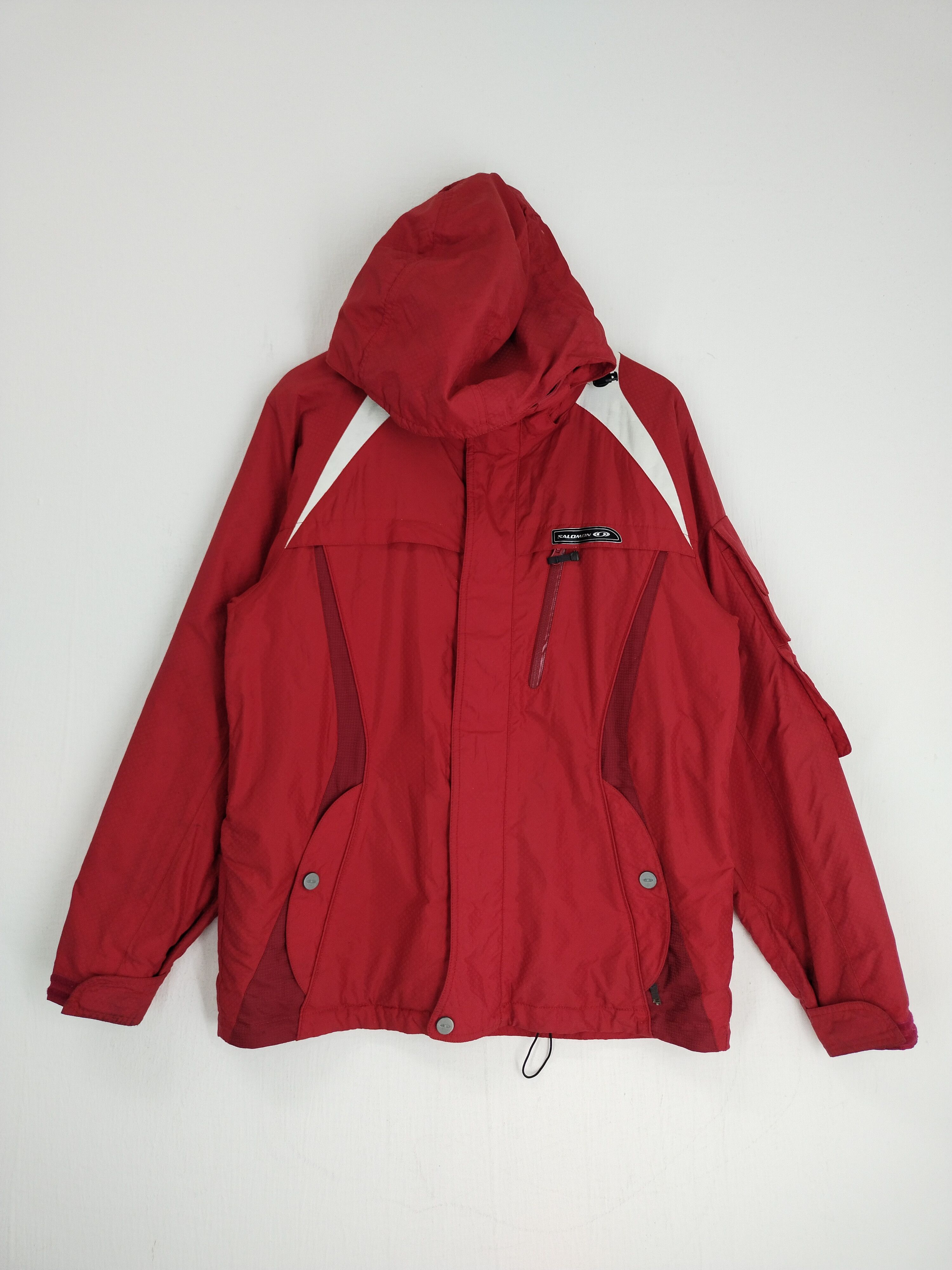 Salomon × Vintage VINTAGE SALOMON TACTICAL RED HOODIE JACKET Size US L / EU 52-54 / 3 - 1 Thumbnail