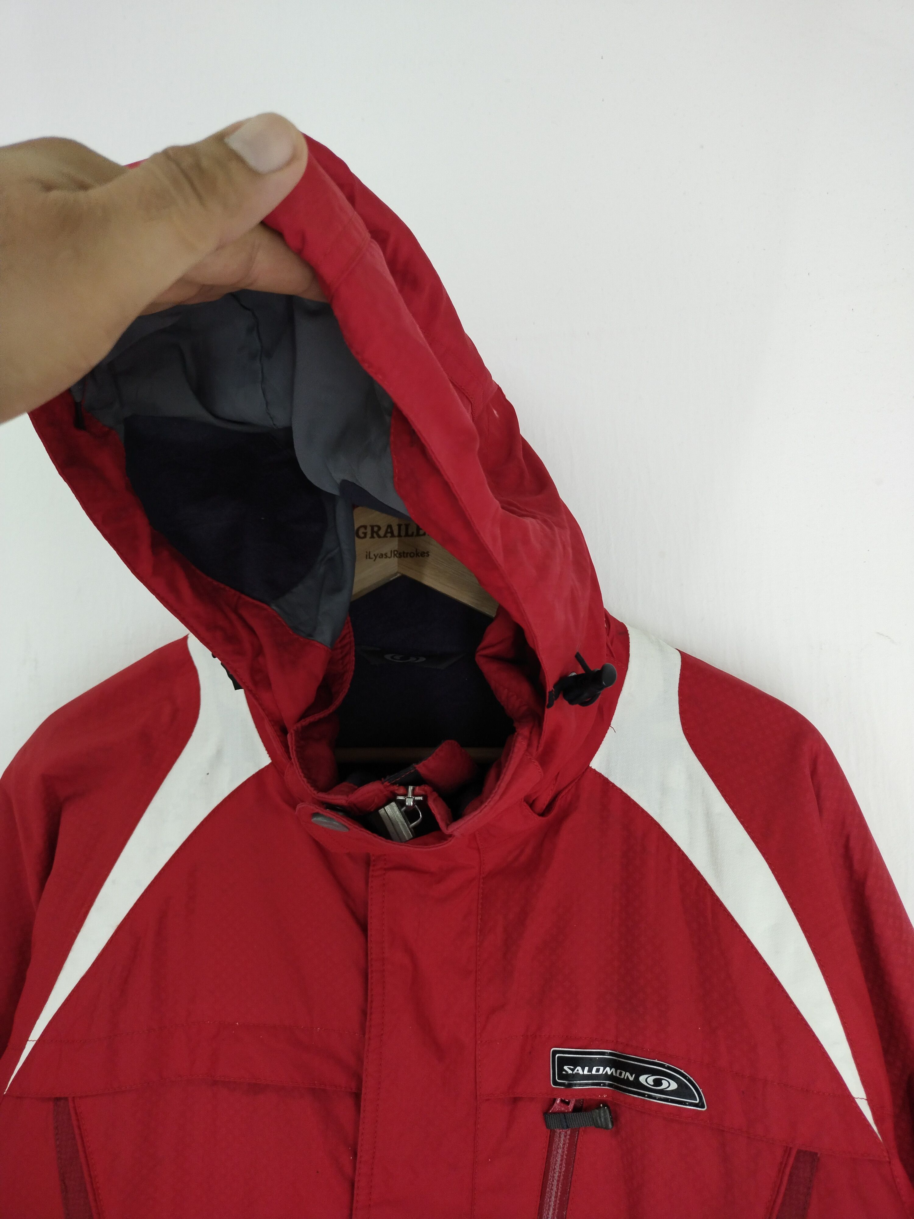 Salomon × Vintage VINTAGE SALOMON TACTICAL RED HOODIE JACKET Size US L / EU 52-54 / 3 - 9 Thumbnail