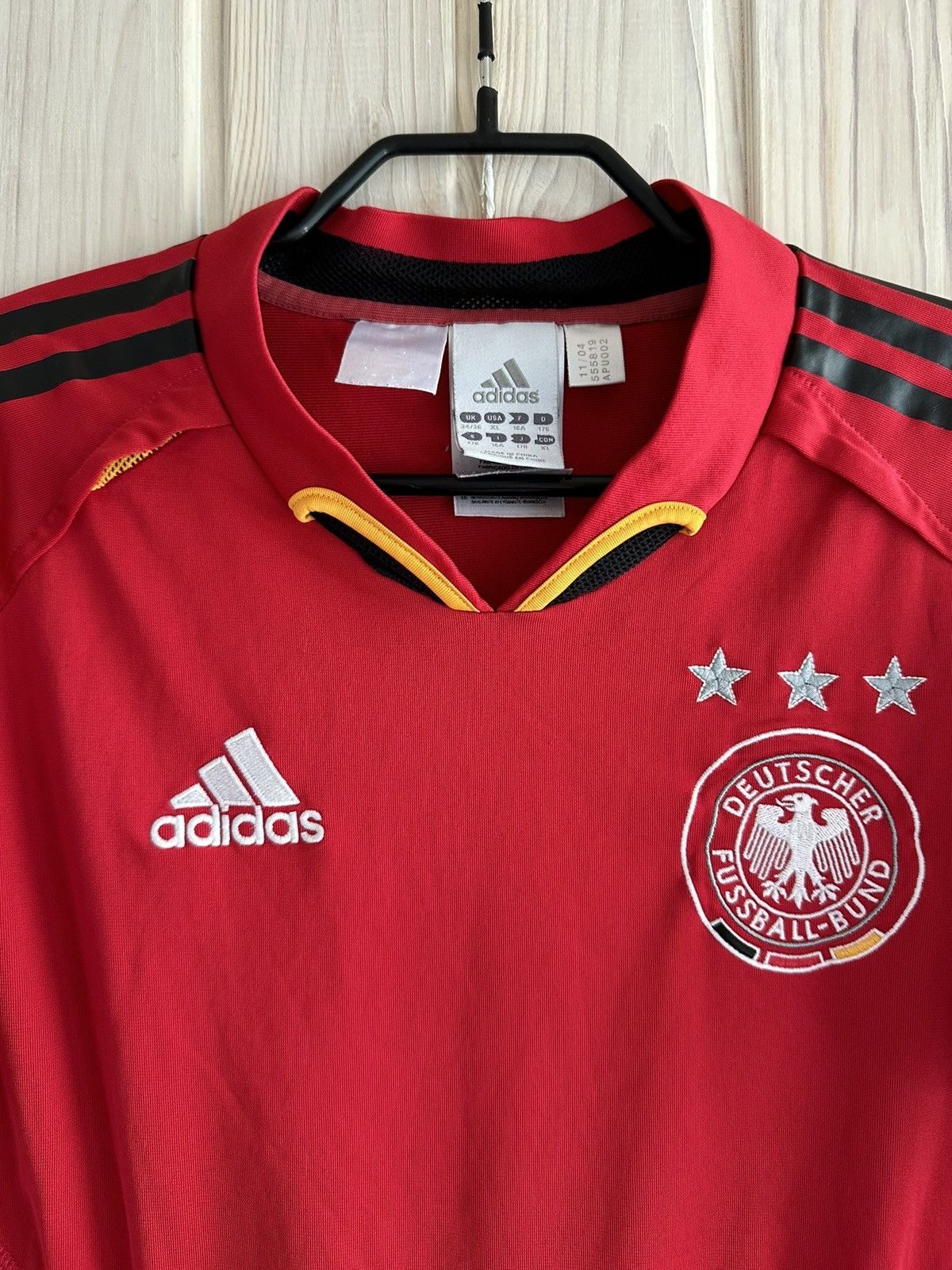 Adidas 2004 ADIDAS Germany National Team third kit soccer jerseys Size US S / EU 44-46 / 1 - 5 Thumbnail