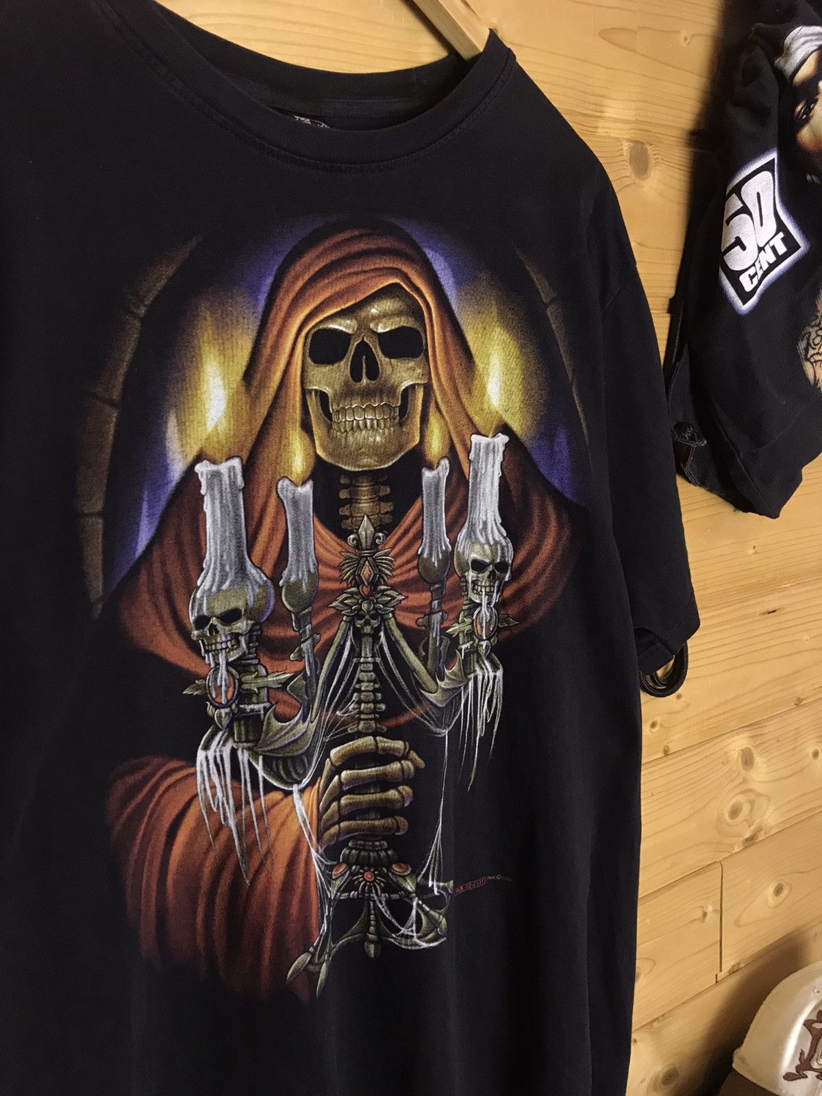 Vintage Vintage skeleton t-shirt Size US XL / EU 56 / 4 - 3 Thumbnail