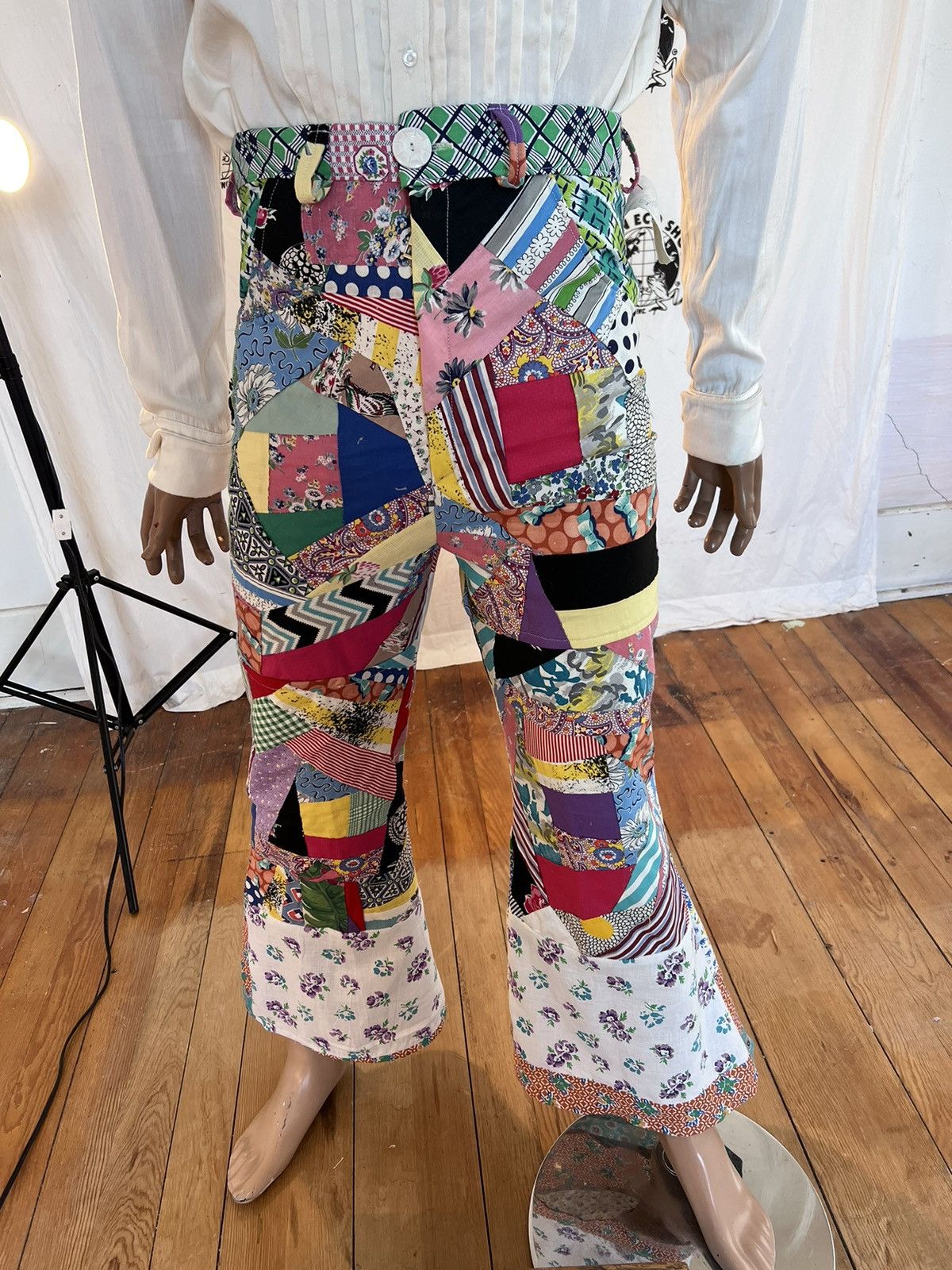 Mens Patchwork Pants by Anna Herman 32 x 31 USA