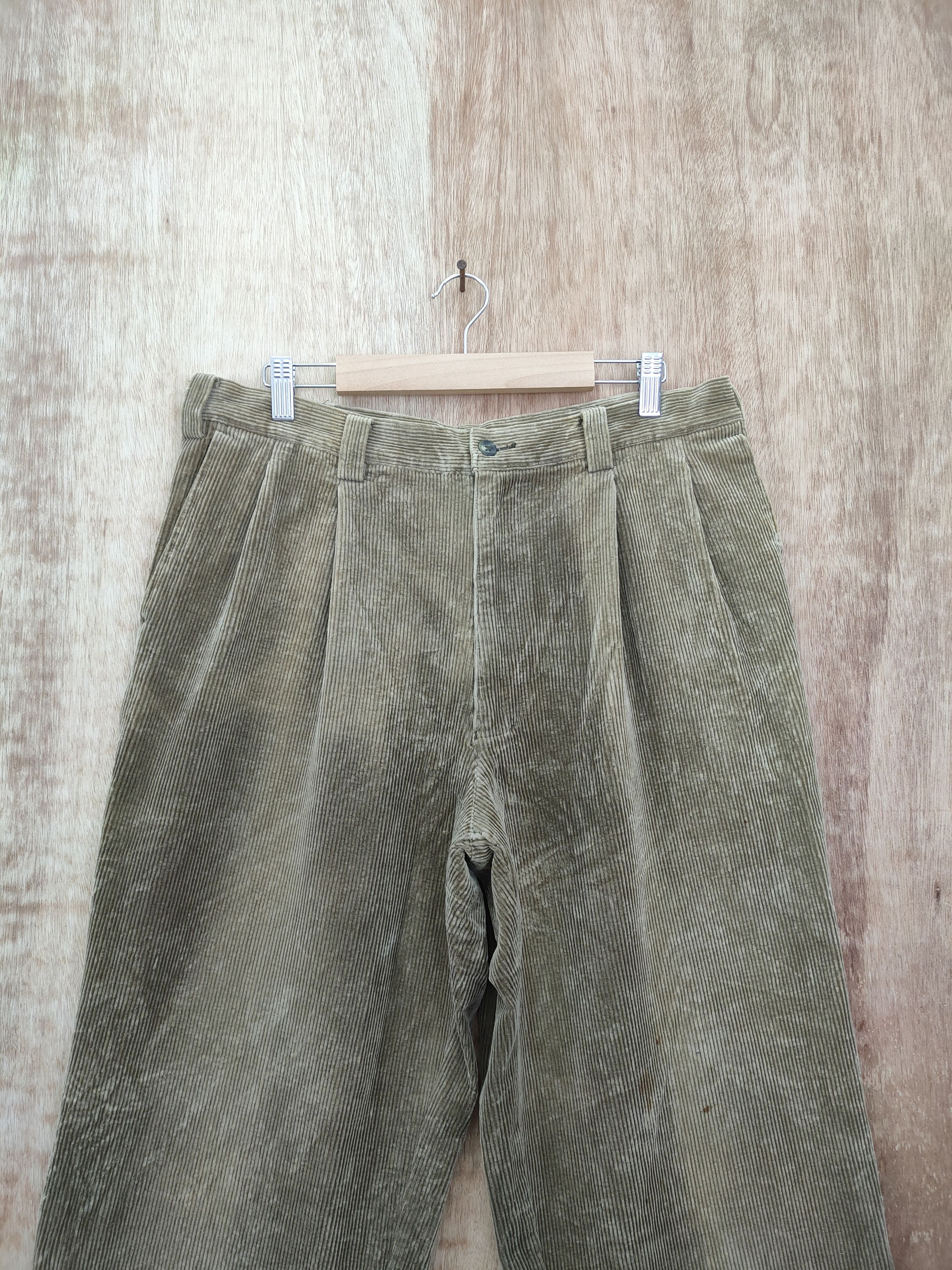 Japanese Brand JAPANESE BRAND FADED CORDUROY BAGGY PANTS Size US 33 - 2 Thumbnail