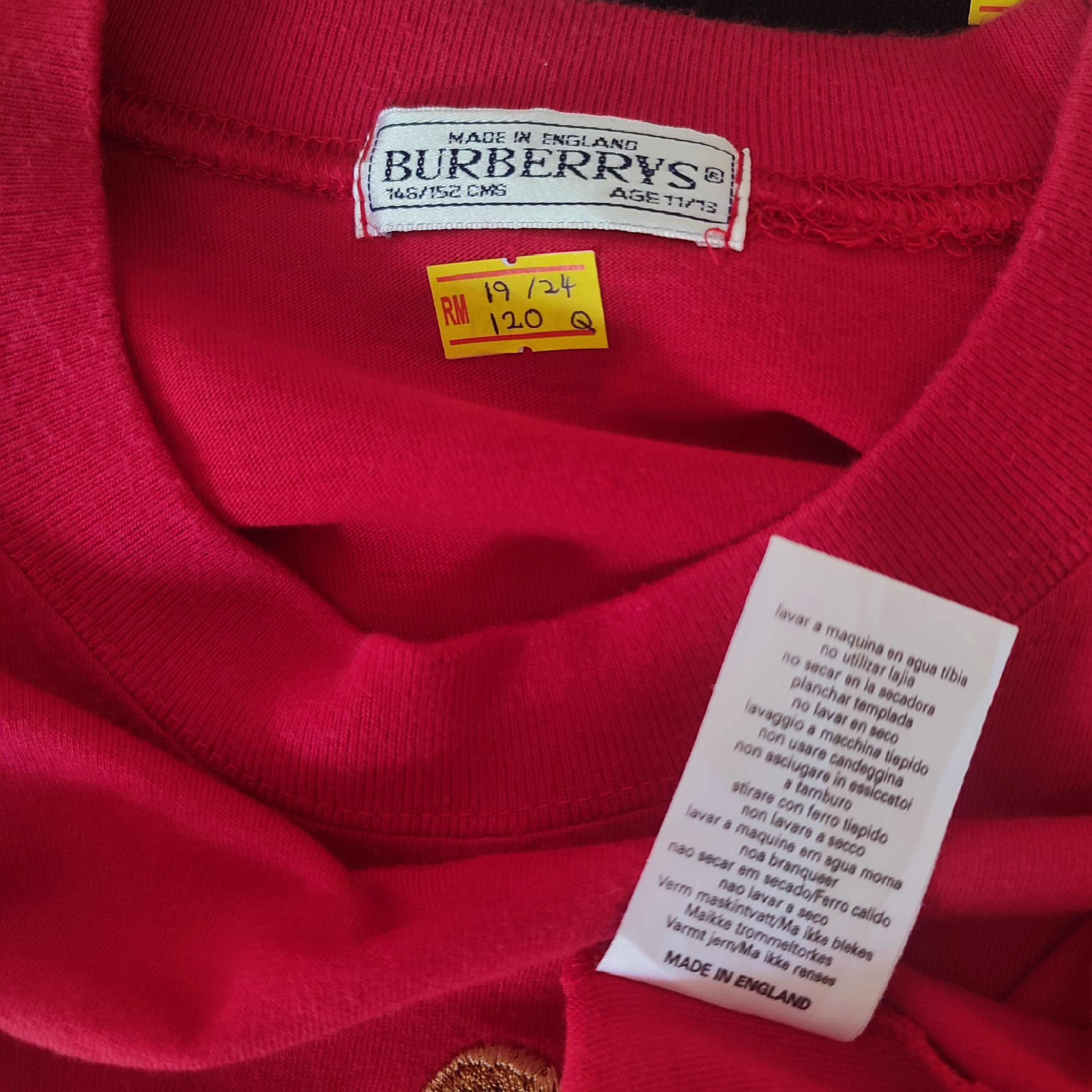 Burberry × Vintage Vintage The Nautical Bear by BURBERRY Tshirt Size US S / EU 44-46 / 1 - 4 Thumbnail