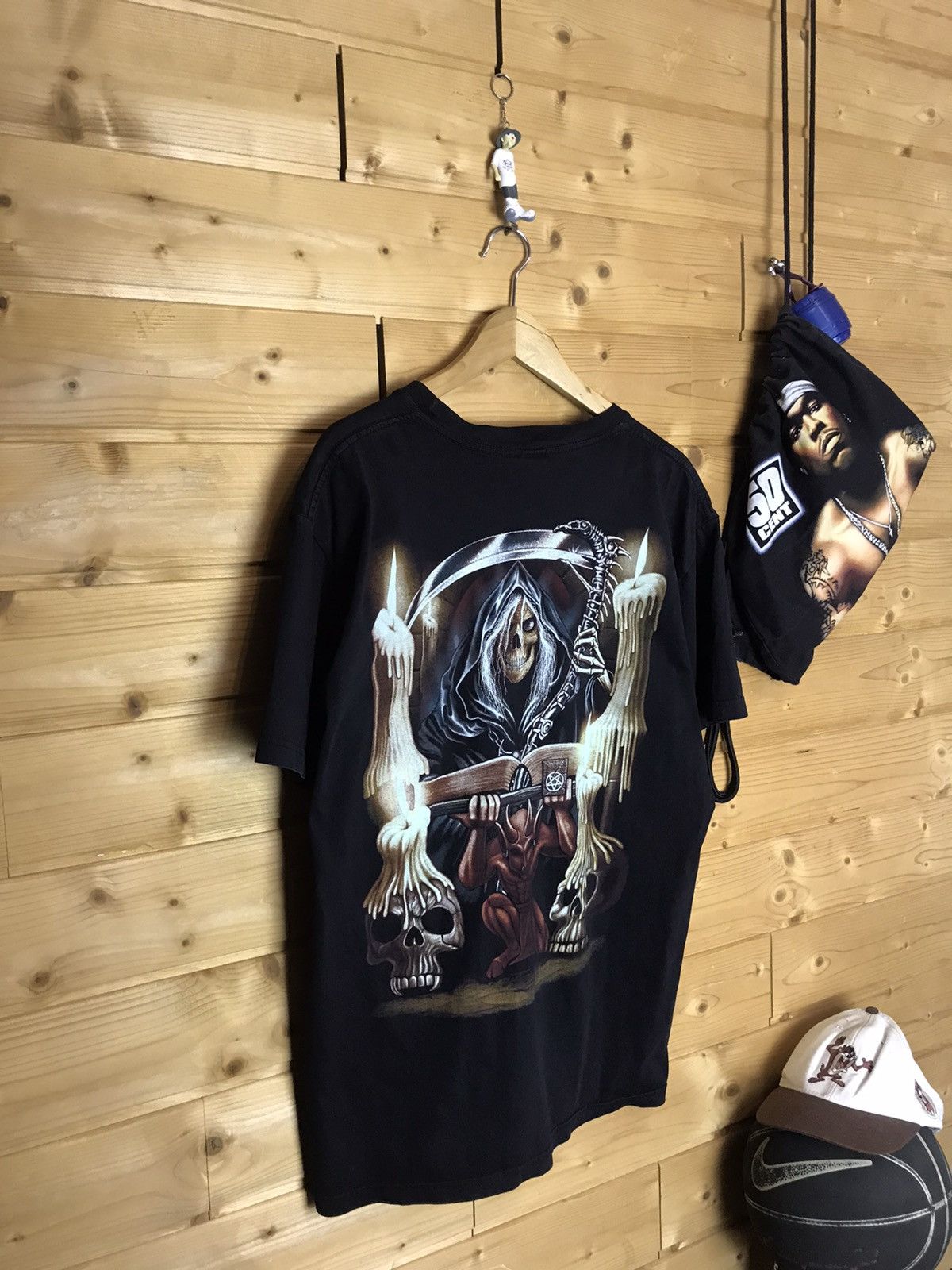 Vintage Vintage Thunder skeleton t-shirt Size US XL / EU 56 / 4 - 10 Thumbnail