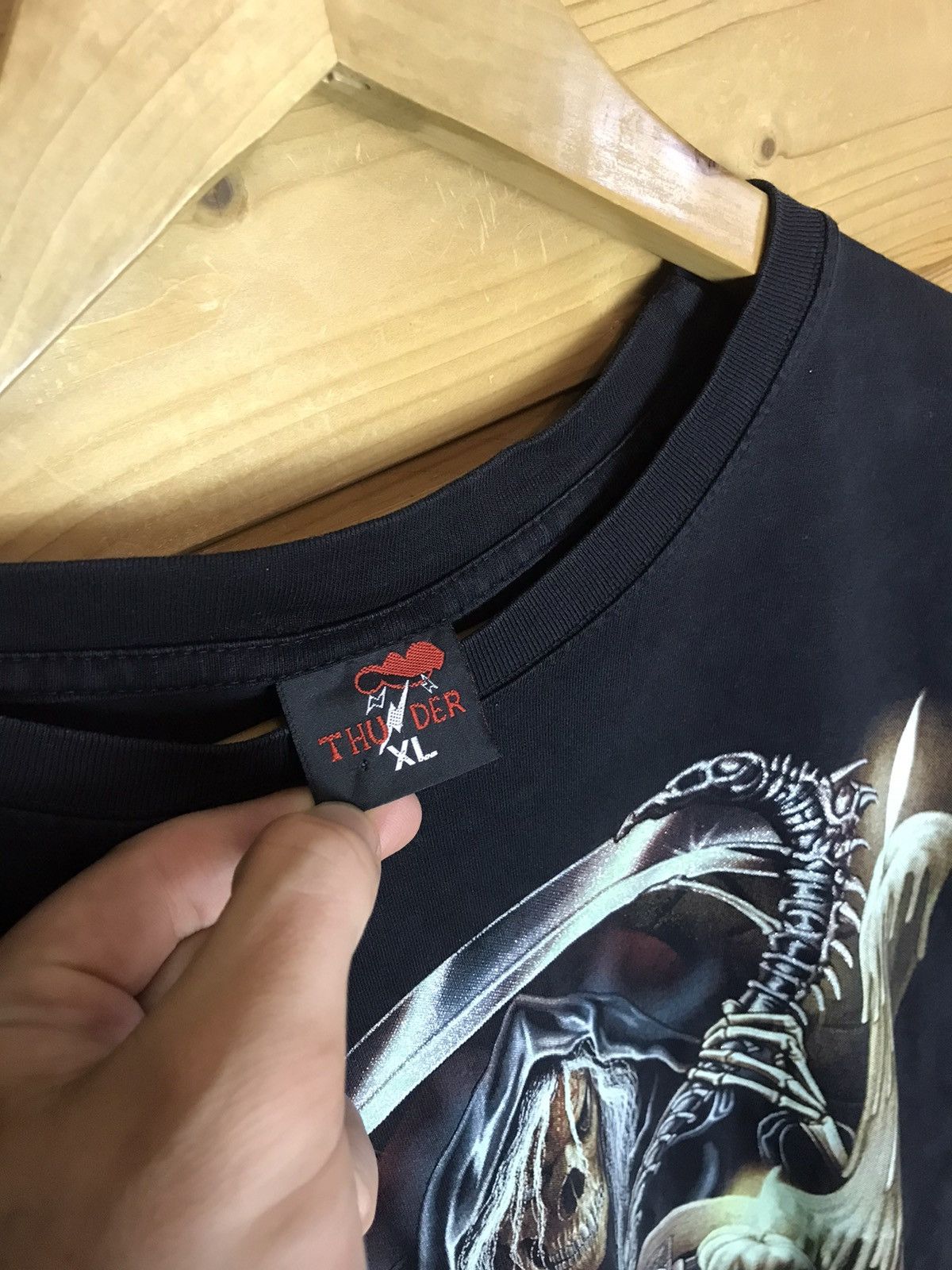 Vintage Vintage Thunder skeleton t-shirt Size US XL / EU 56 / 4 - 7 Thumbnail