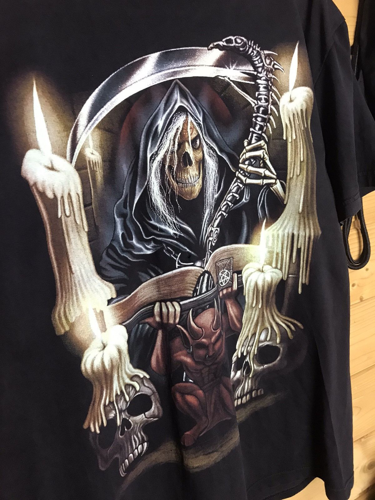 Vintage Vintage Thunder skeleton t-shirt Size US XL / EU 56 / 4 - 3 Thumbnail