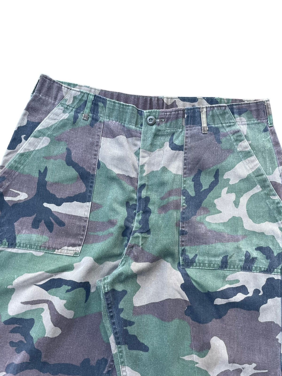 Vintage Vintage 80’s Usmc Woodland 507 Camouflage Baker Pant Size US 39 - 3 Thumbnail