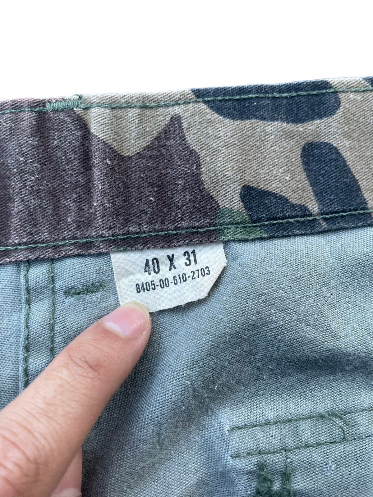 Vintage Vintage 80’s Usmc Woodland 507 Camouflage Baker Pant Size US 39 - 5 Thumbnail