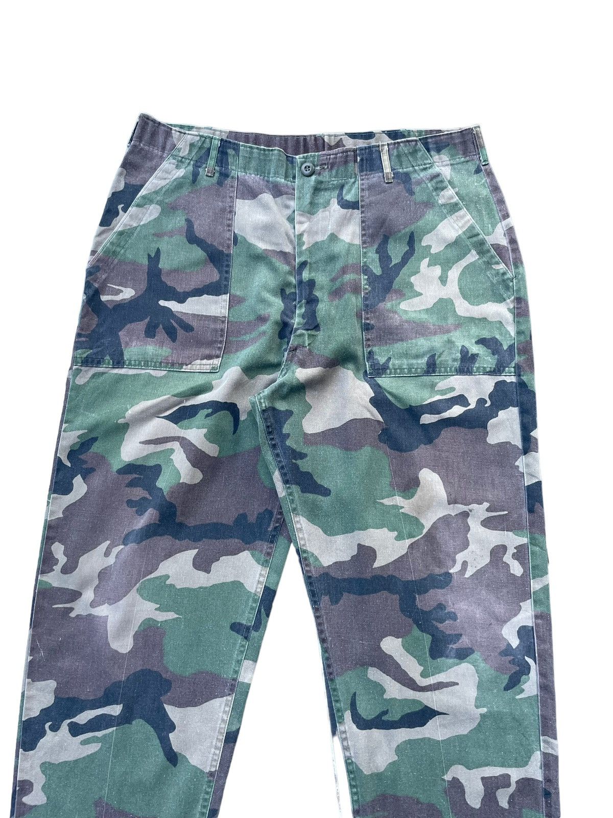 Vintage Vintage 80’s Usmc Woodland 507 Camouflage Baker Pant Size US 39 - 2 Thumbnail