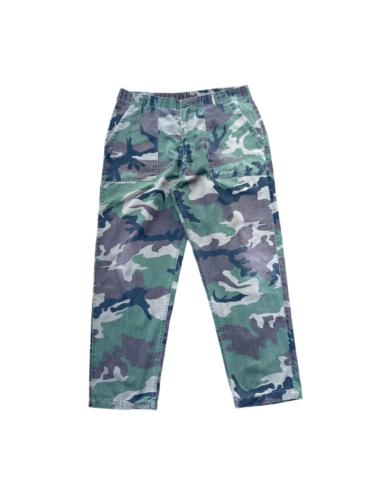 Vintage Vintage 80’s Usmc Woodland 507 Camouflage Baker Pant Size US 39 - 1 Thumbnail