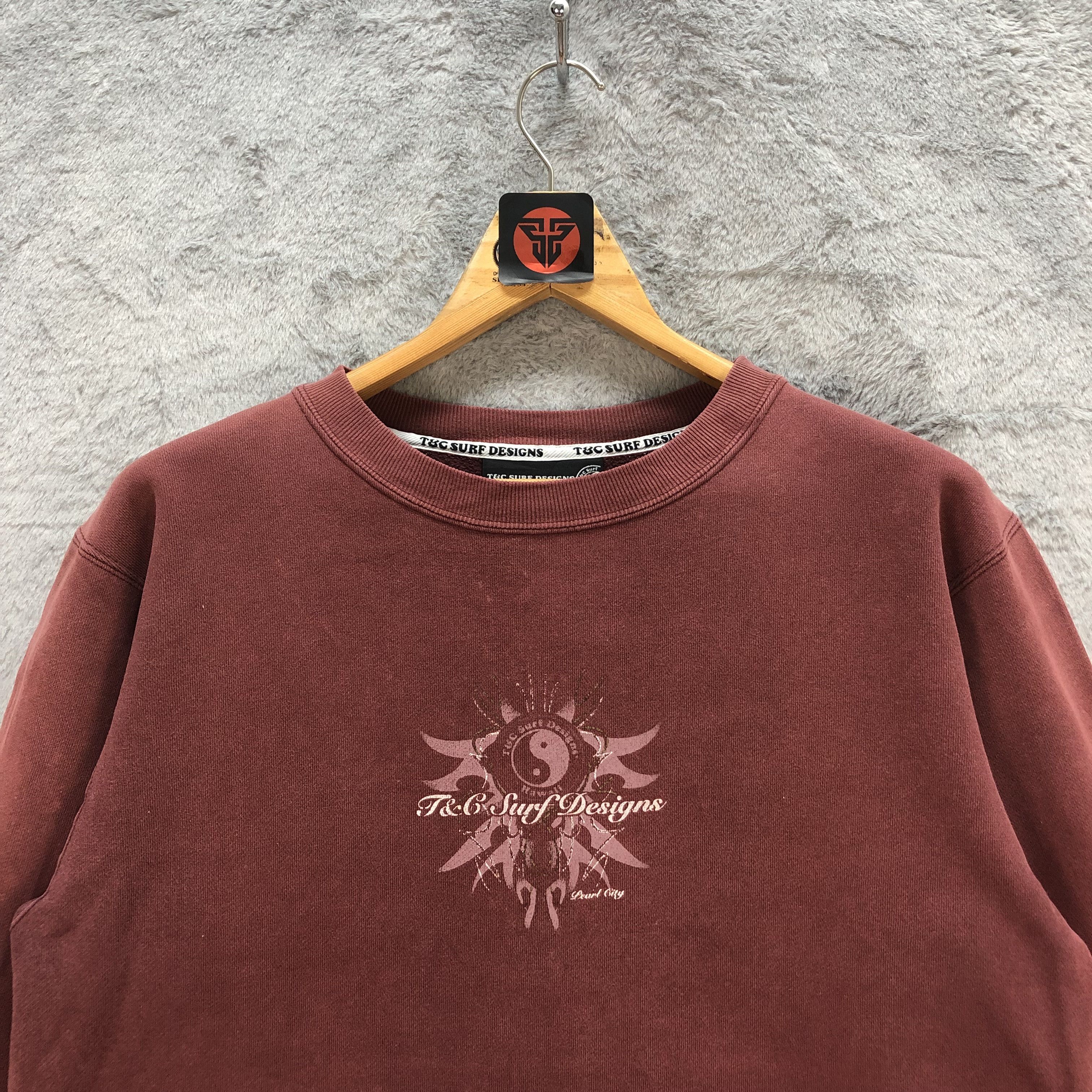 Japanese Brand T&C SURF DESIGNS HAWAII SWEATSHIRTS #6649-78 Size US M / EU 48-50 / 2 - 4 Thumbnail