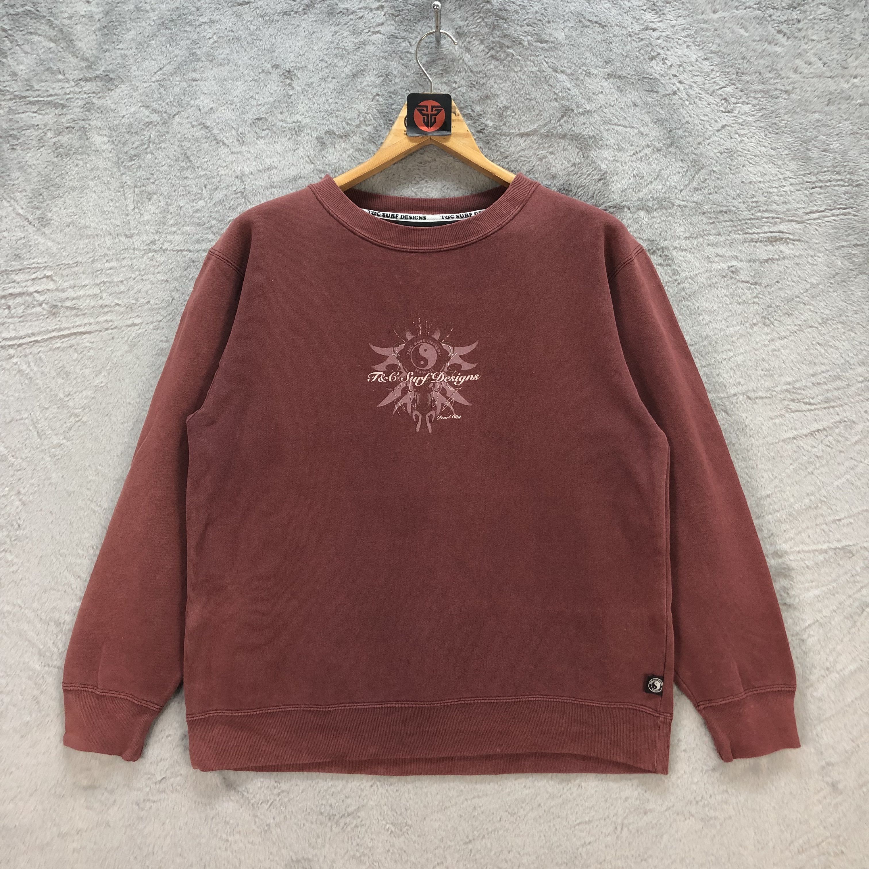 Japanese Brand T&C SURF DESIGNS HAWAII SWEATSHIRTS #6649-78 Size US M / EU 48-50 / 2 - 3 Thumbnail