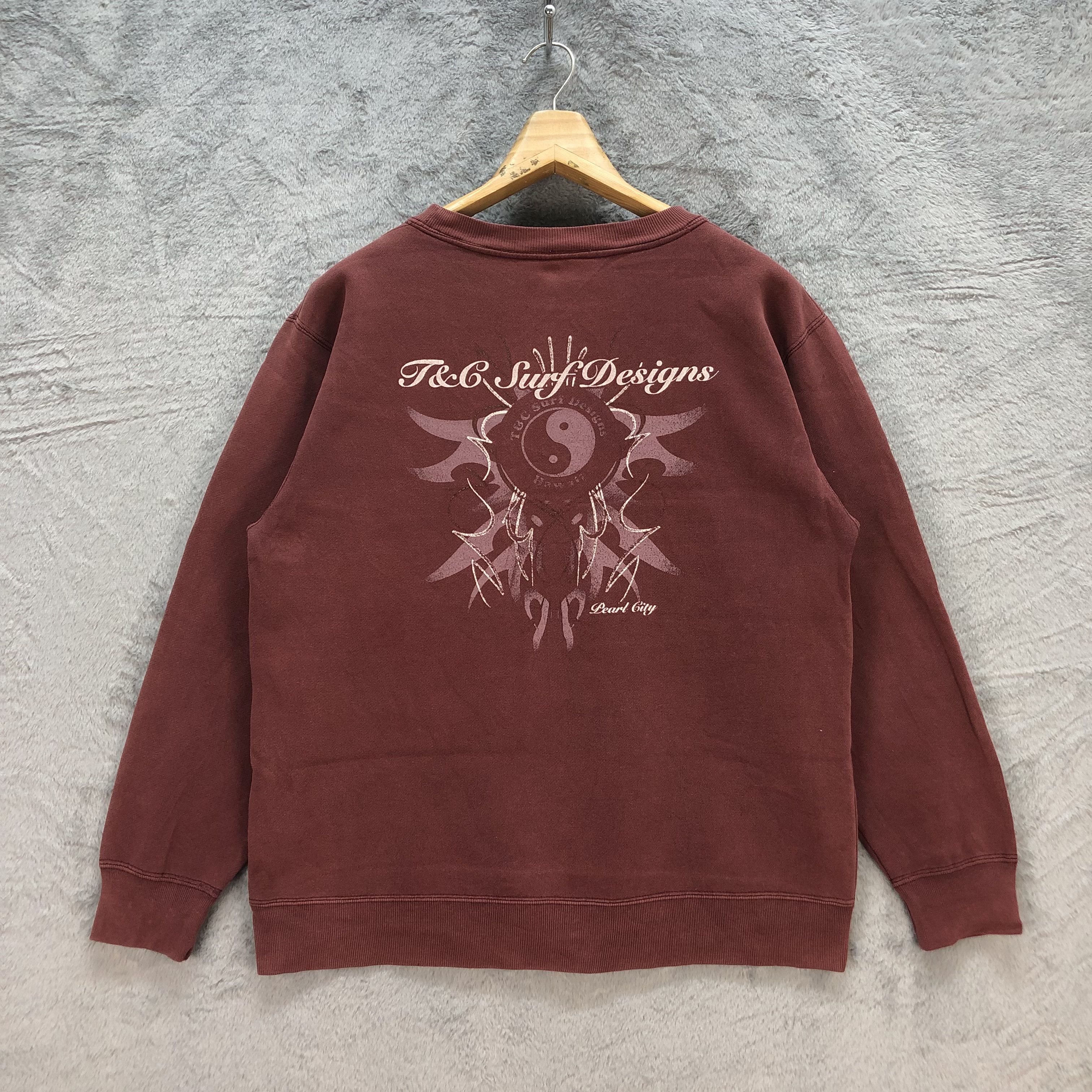 Japanese Brand T&C SURF DESIGNS HAWAII SWEATSHIRTS #6649-78 Size US M / EU 48-50 / 2 - 1 Thumbnail