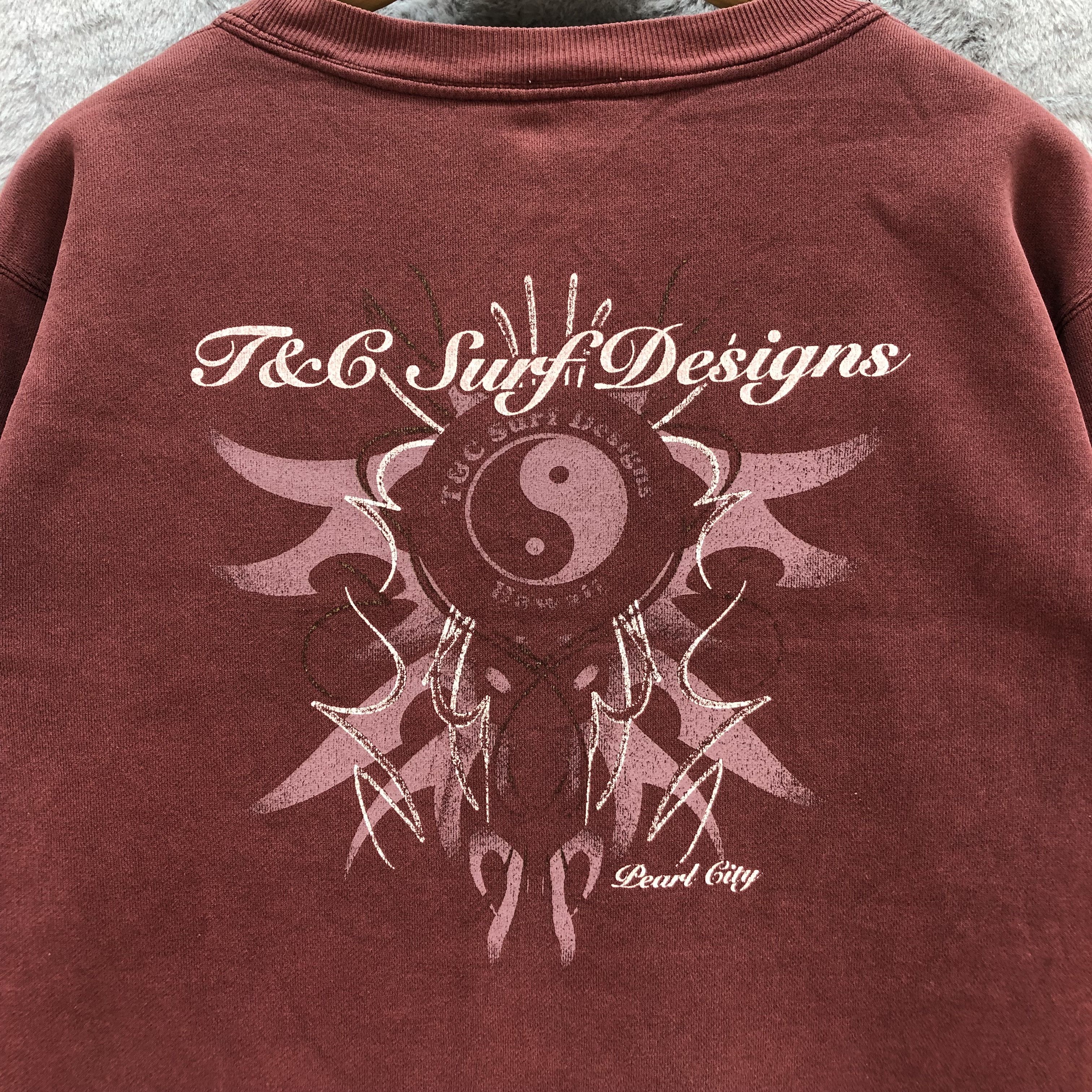 Japanese Brand T&C SURF DESIGNS HAWAII SWEATSHIRTS #6649-78 Size US M / EU 48-50 / 2 - 2 Thumbnail