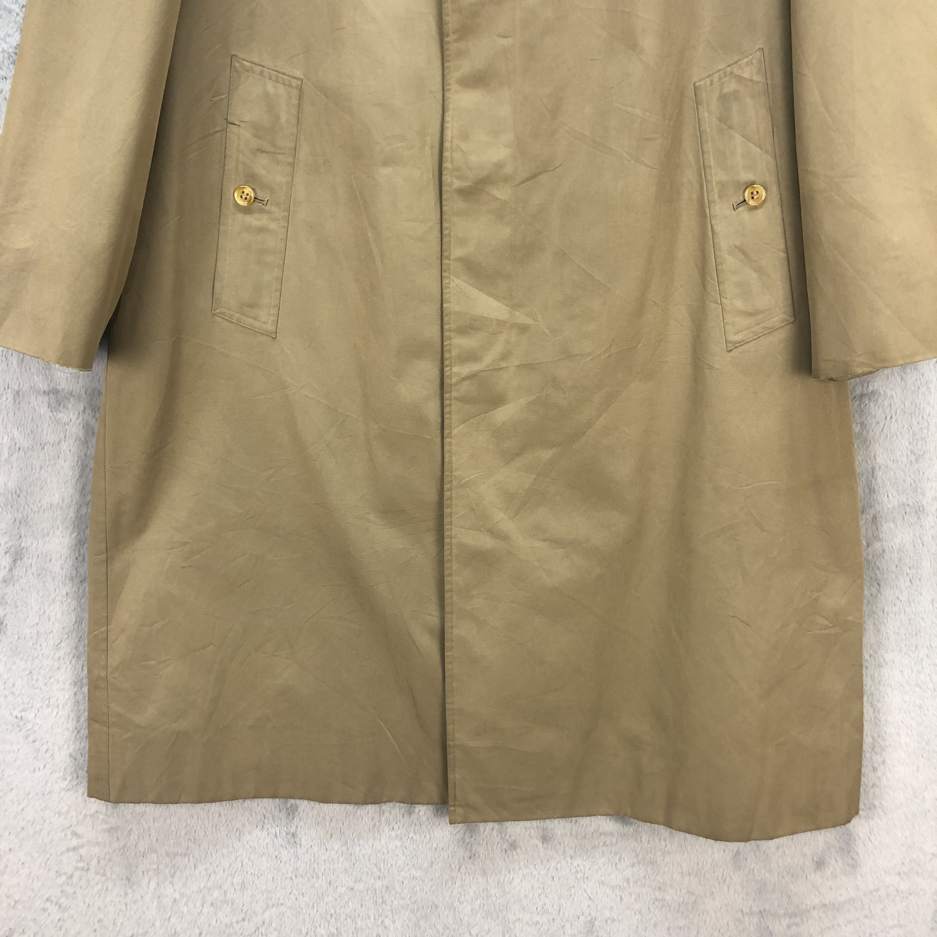 Burberry VINTAGE 90's BURBERRYS OVERCOAT #6656-78 Size US L / EU 52-54 / 3 - 3 Thumbnail