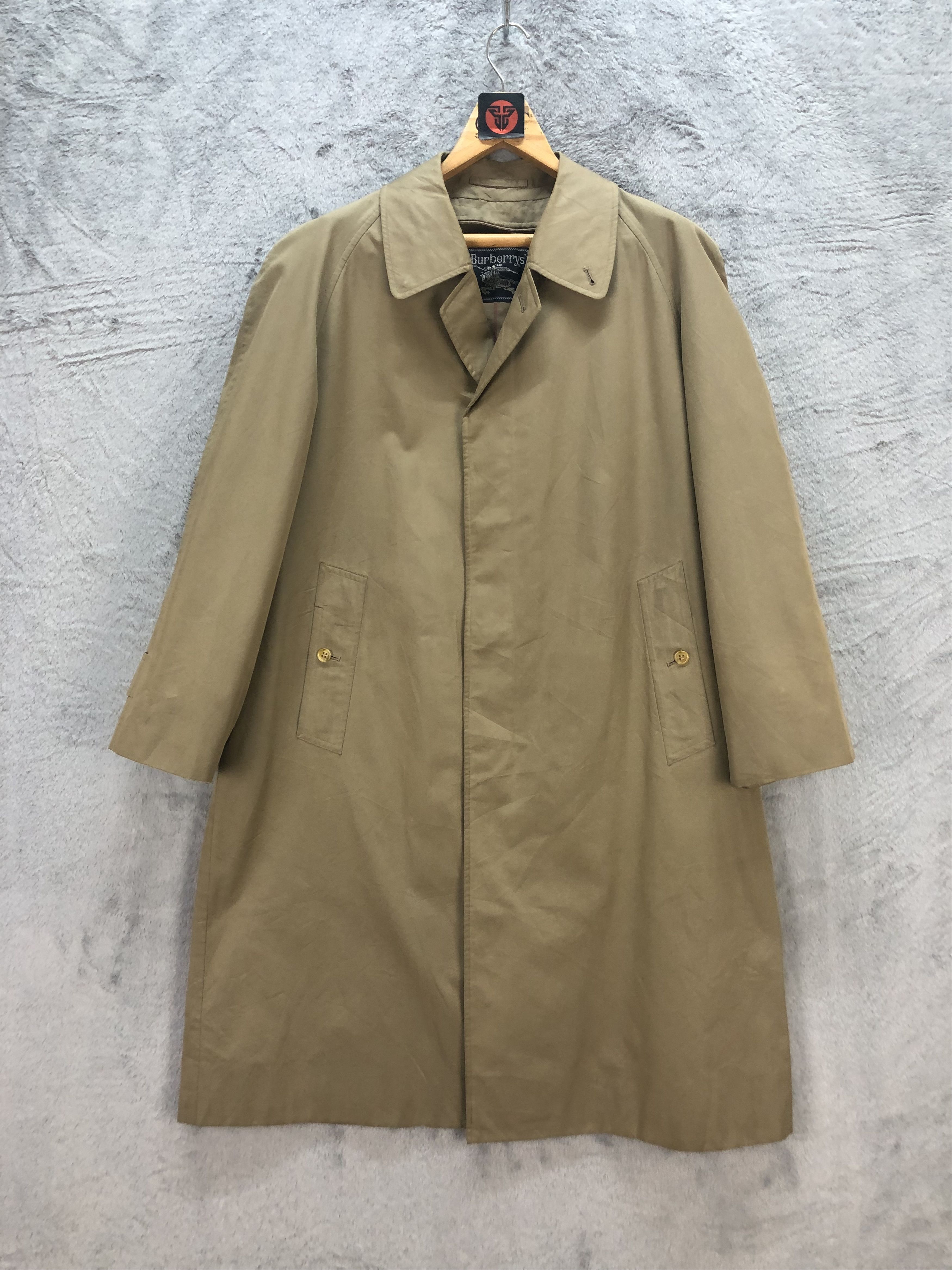 Burberry VINTAGE 90's BURBERRYS OVERCOAT #6656-78 Size US L / EU 52-54 / 3 - 1 Thumbnail
