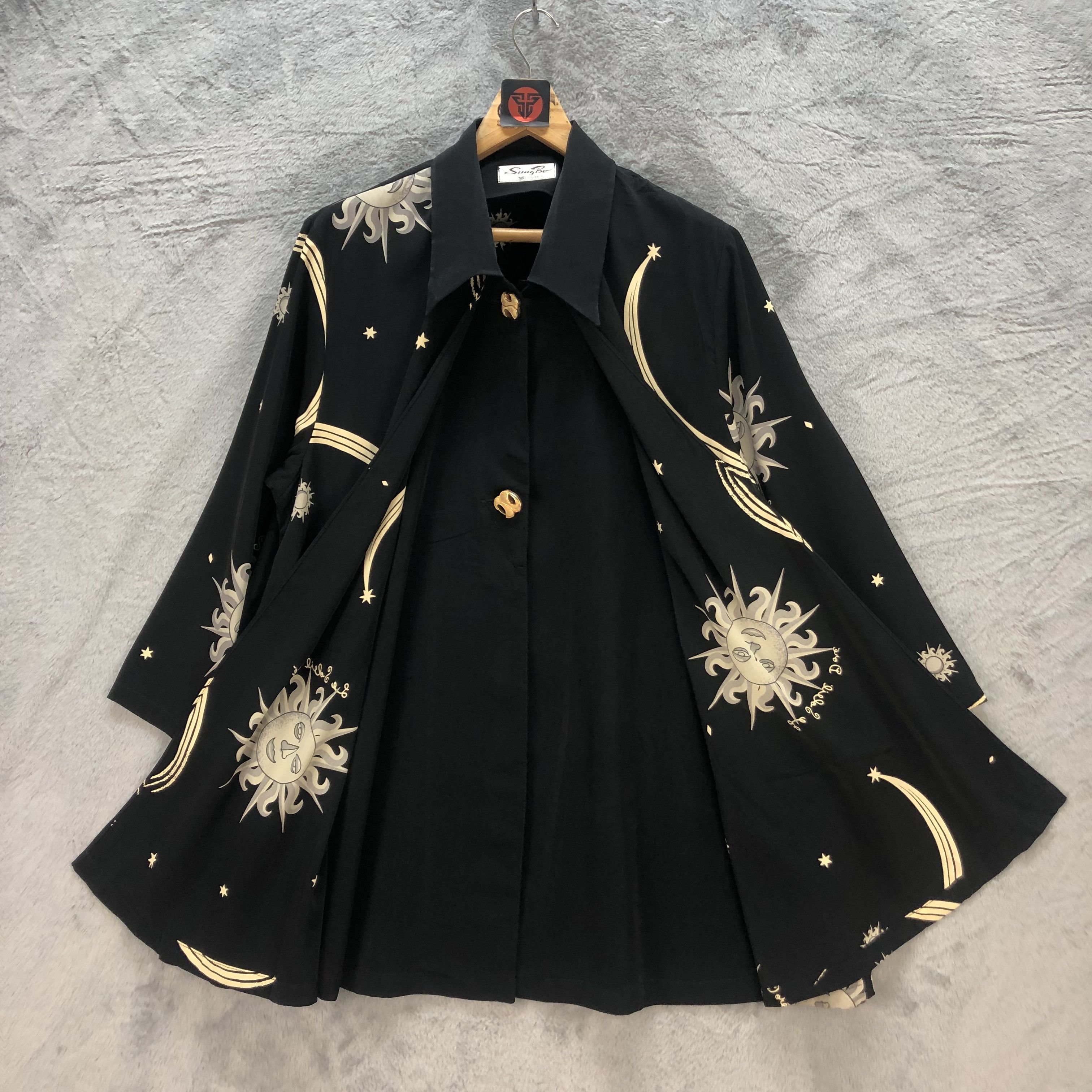 Japanese Brand VINTAGE PRINTED BLOUSE DOUBLE LAYER #6680-79 Size M / US 6-8 / IT 42-44 - 6 Thumbnail
