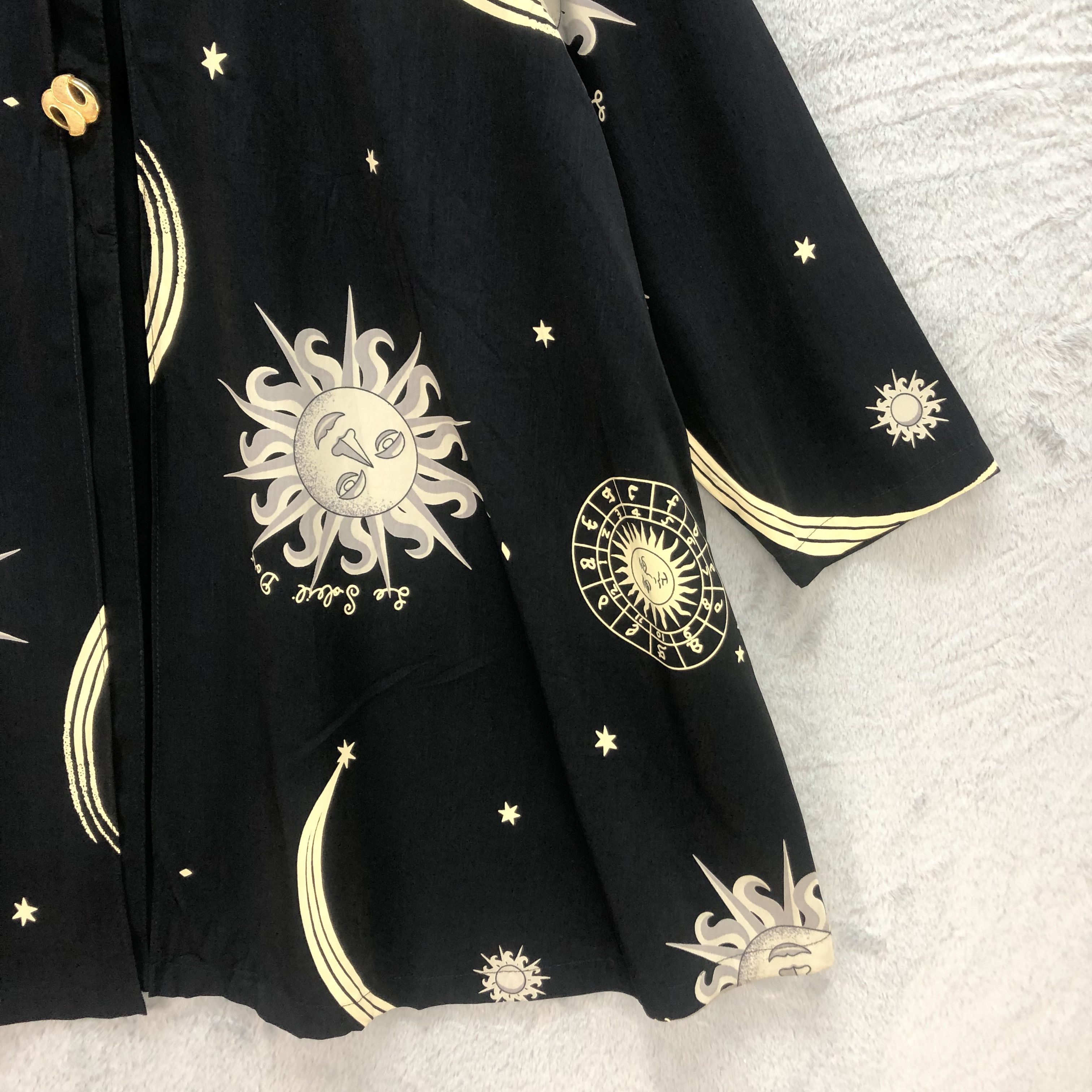 Japanese Brand VINTAGE PRINTED BLOUSE DOUBLE LAYER #6680-79 Size M / US 6-8 / IT 42-44 - 5 Thumbnail