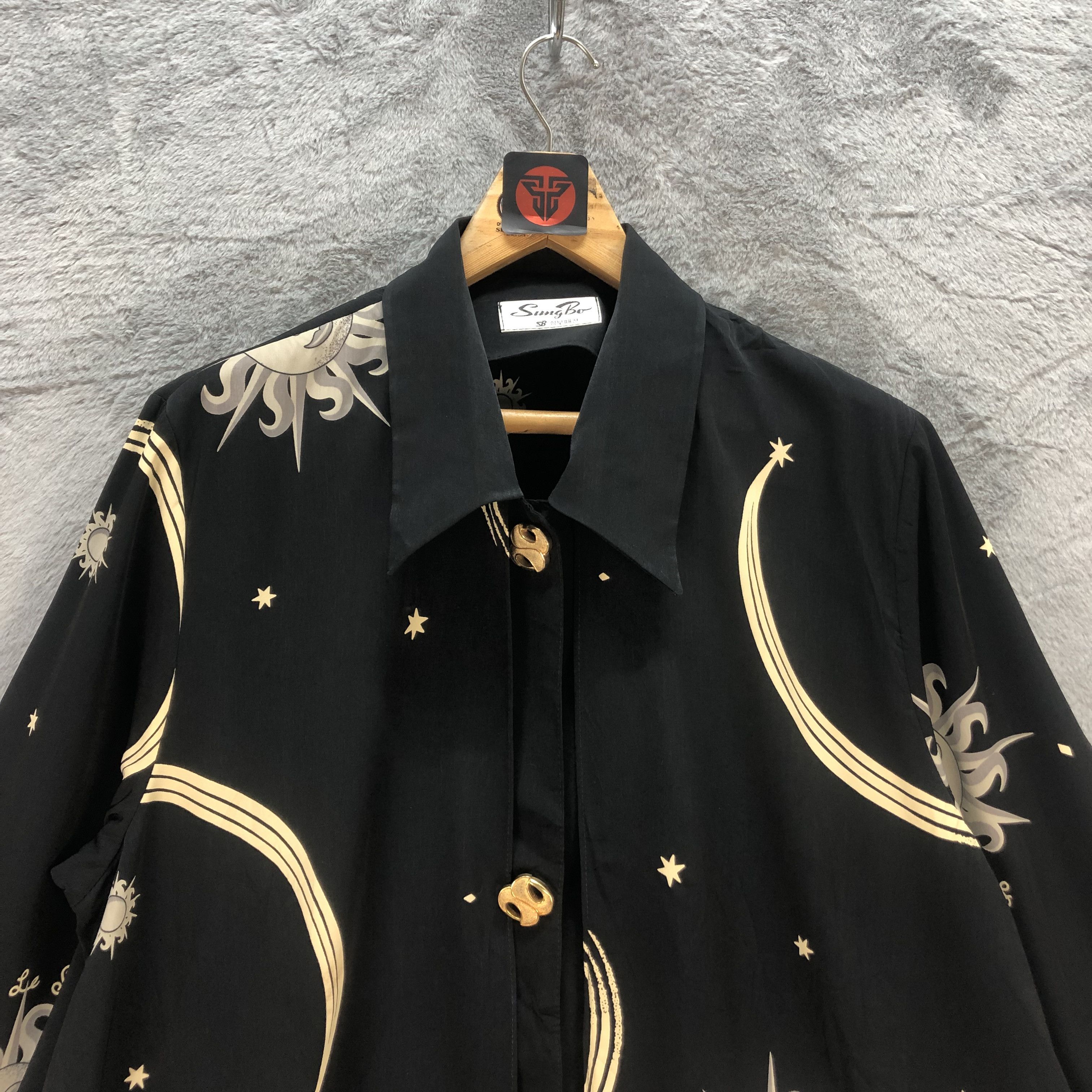 Japanese Brand VINTAGE PRINTED BLOUSE DOUBLE LAYER #6680-79 Size M / US 6-8 / IT 42-44 - 2 Thumbnail