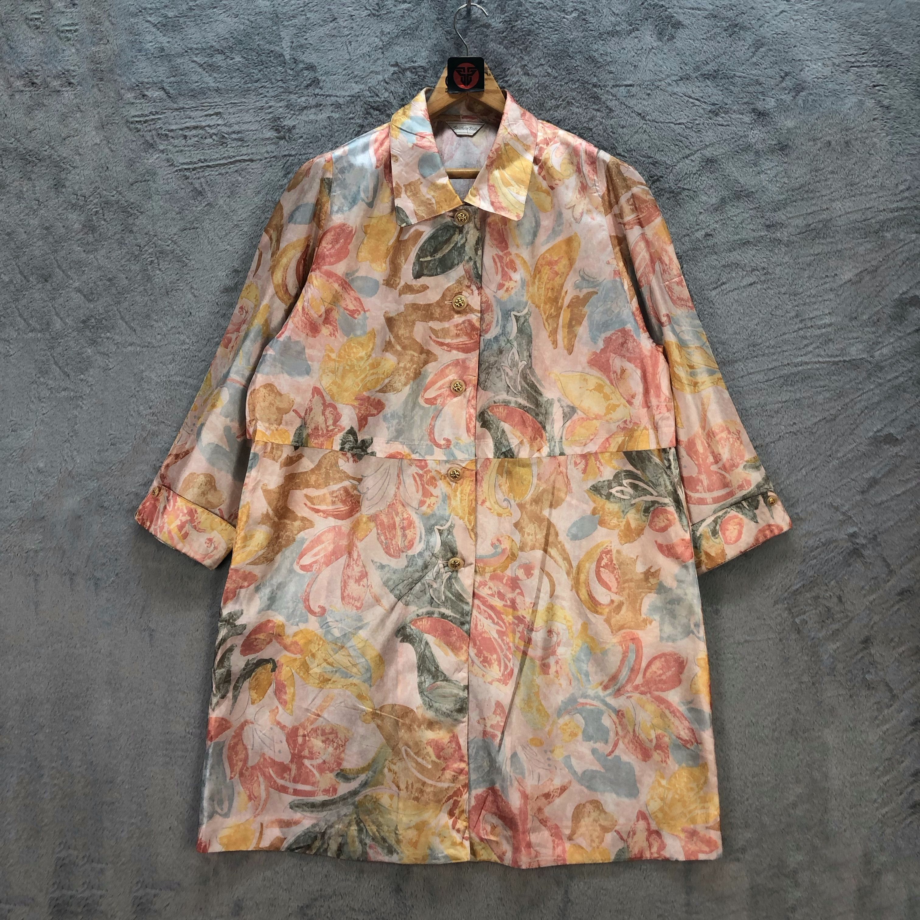 Japanese Brand VINTAGE 90's FLORAL PRINTED BLOUSE STREET FASHION #6684-79 Size M / US 6-8 / IT 42-44 - 1 Thumbnail