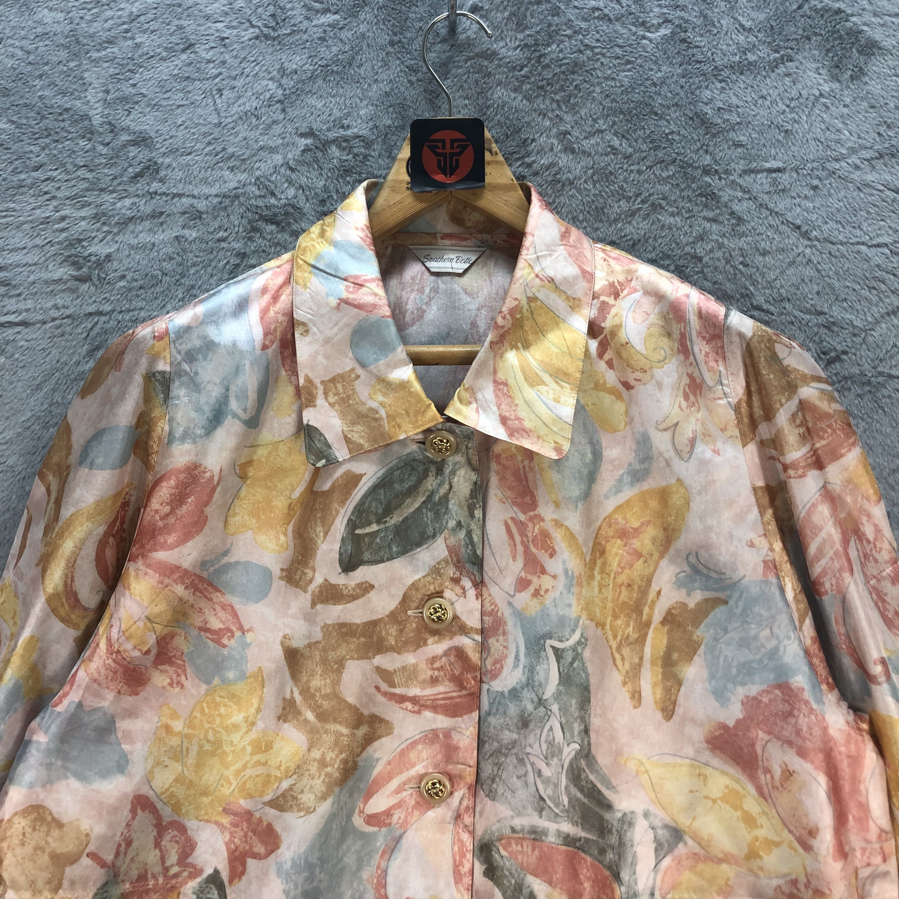 Japanese Brand VINTAGE 90's FLORAL PRINTED BLOUSE STREET FASHION #6684-79 Size M / US 6-8 / IT 42-44 - 2 Thumbnail