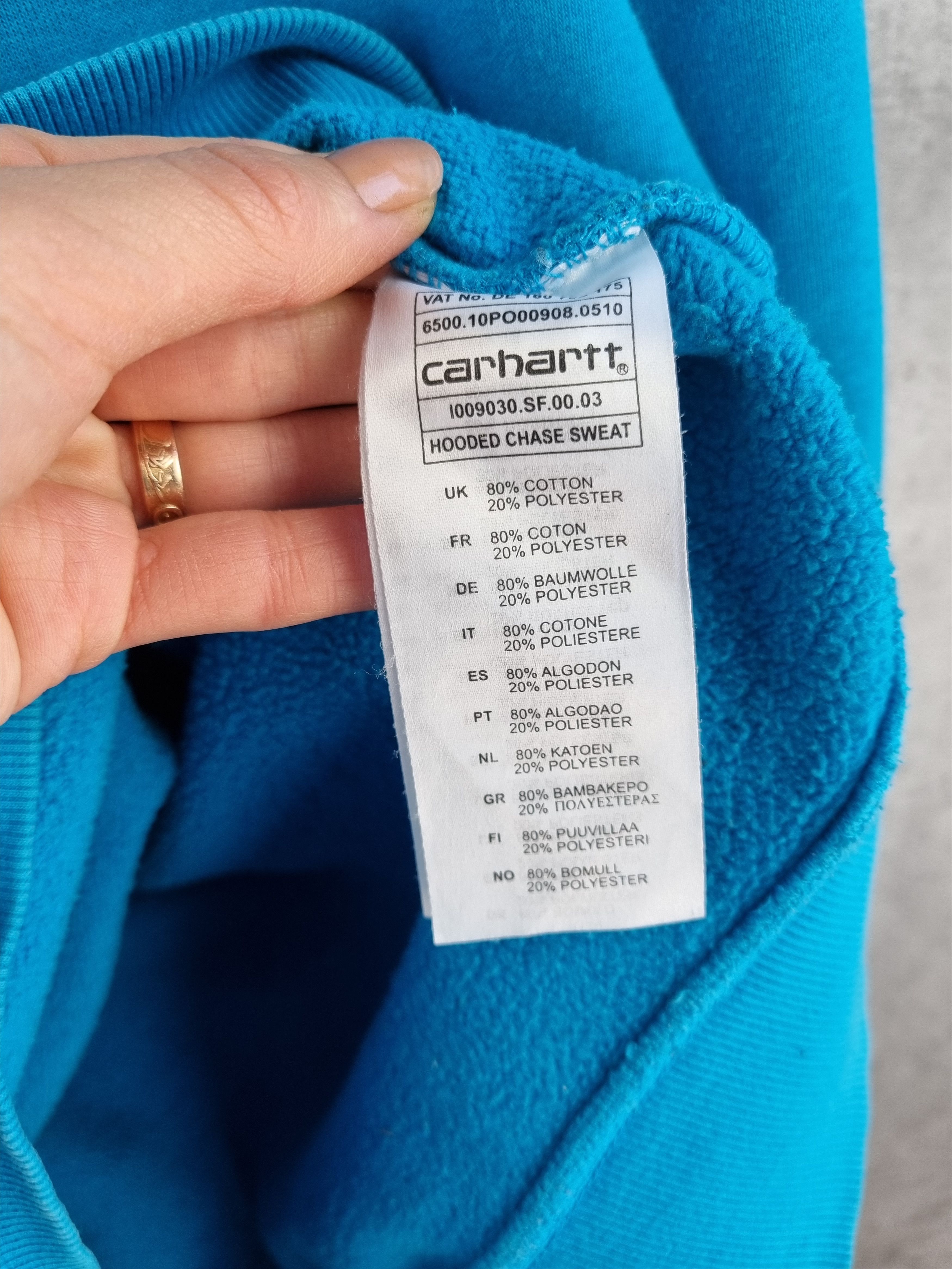 Carhartt × Carhartt Wip Rare Carhartt Blue Sky Hoodie Size US L / EU 52-54 / 3 - 8 Thumbnail