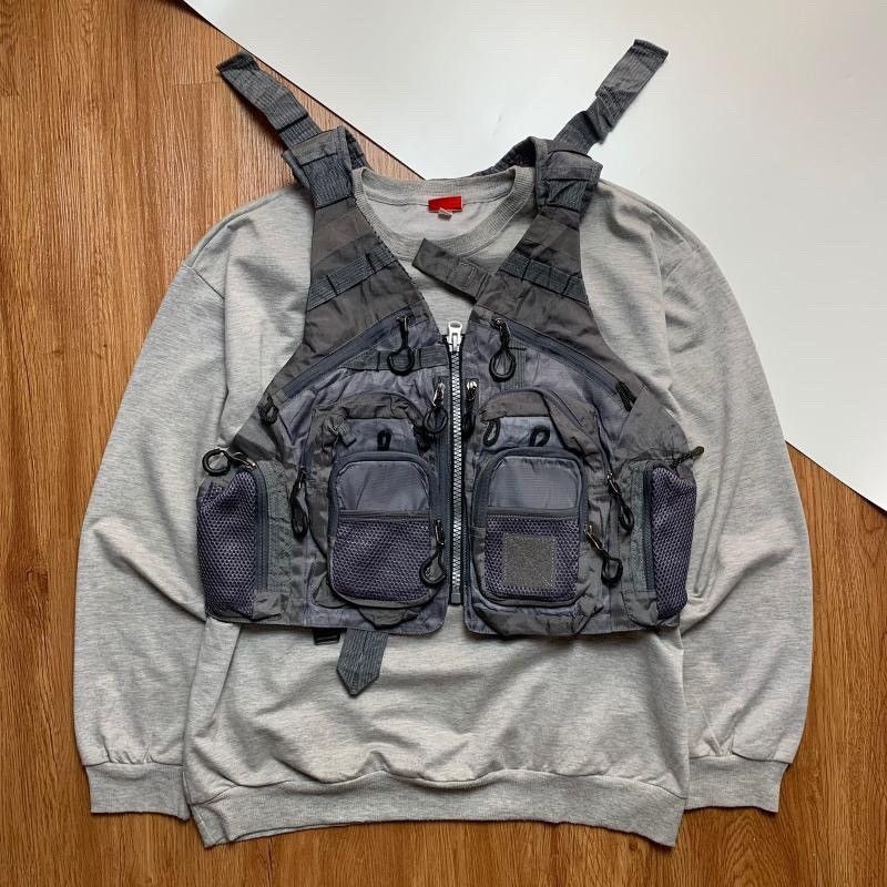 Other Y2k Unknown brand tactical utility multi pocket vest Size US S / EU 44-46 / 1 - 1 Thumbnail