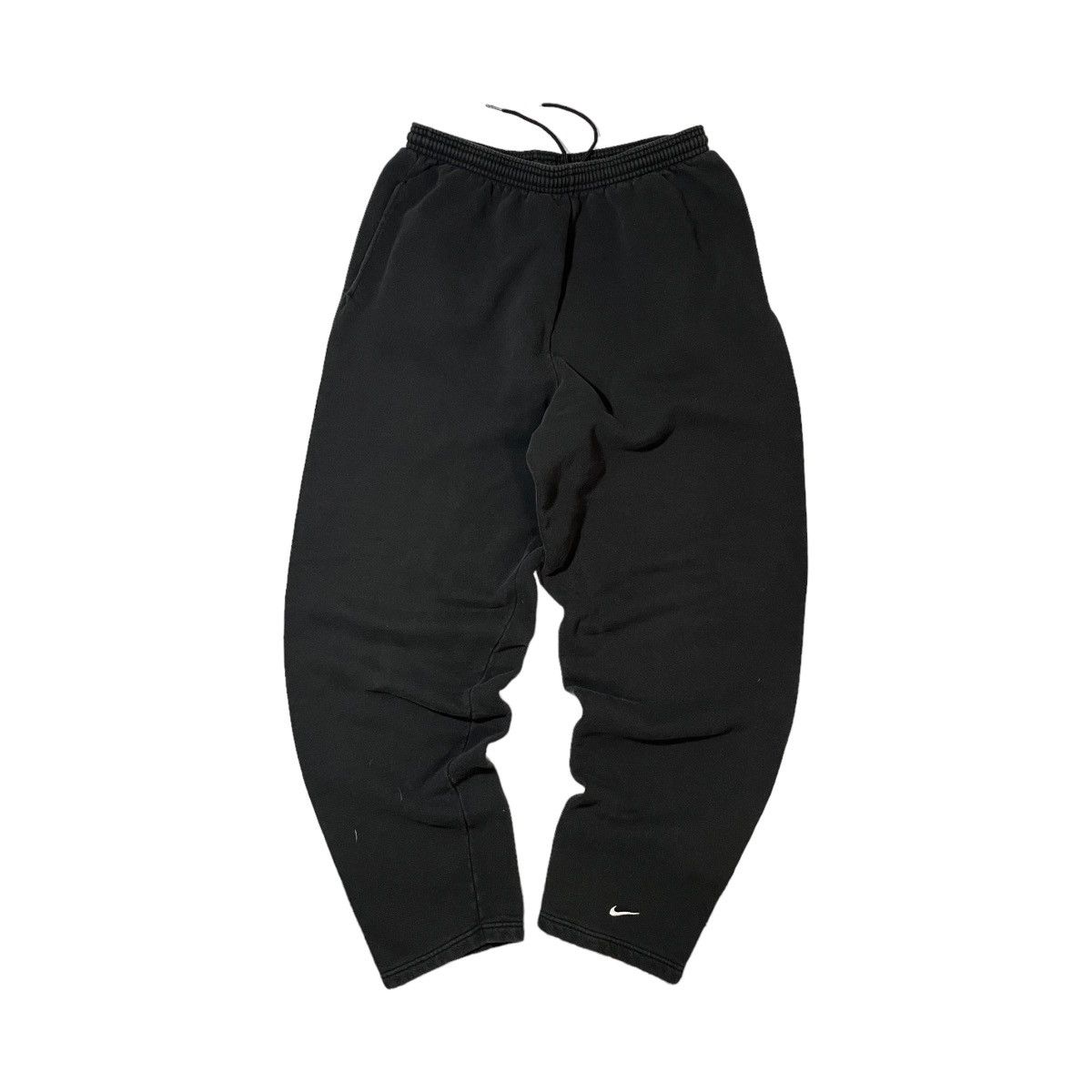 Y2K Nike Ankle Swoosh Sweatpants Black