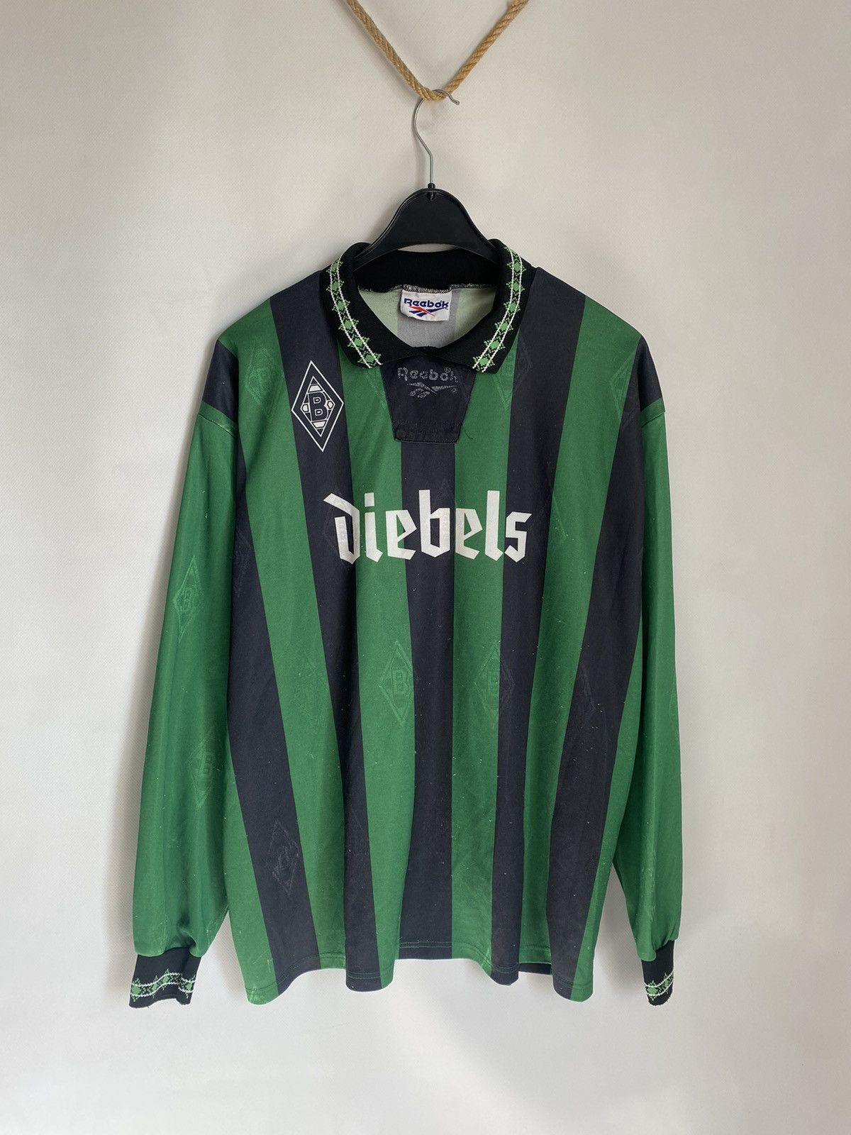 Reebok × Vintage 1995-1996 Borussia Mönchengladbach Long Sleeve Away Jersey Size US XL / EU 56 / 4 - 2 Thumbnail