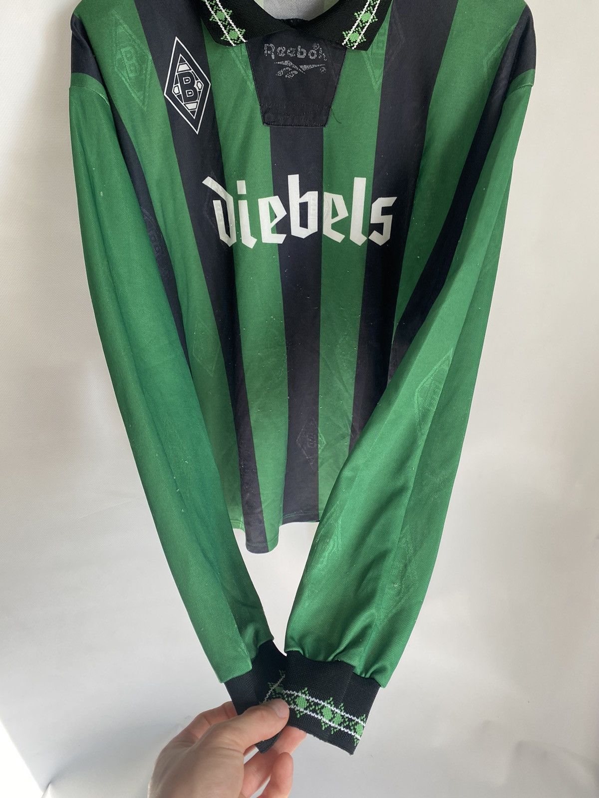 Reebok × Vintage 1995-1996 Borussia Mönchengladbach Long Sleeve Away Jersey Size US XL / EU 56 / 4 - 4 Thumbnail