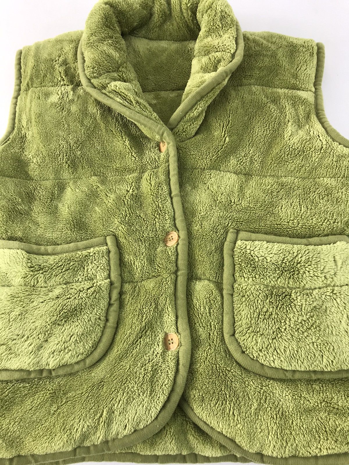 Vintage Vintage Japanese Brand Fluffy Insulated Vest Double Pocket Size US M / EU 48-50 / 2 - 3 Thumbnail
