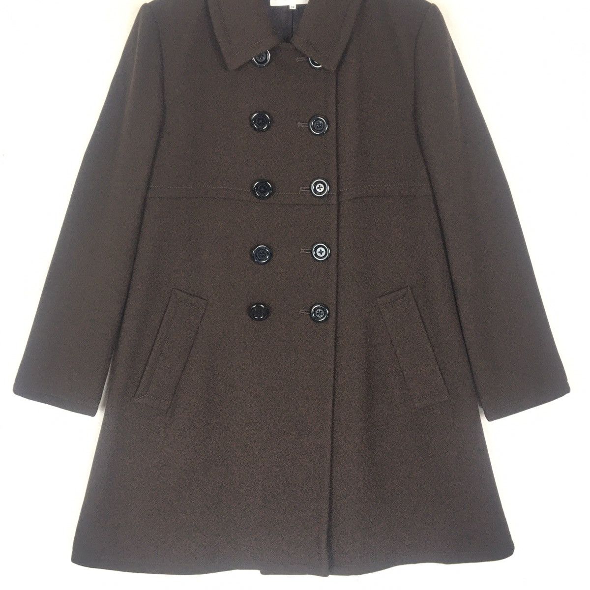 Designer Yves Saint Laurent Long Coat woman Size S / US 4 / IT 40 - 3 Thumbnail