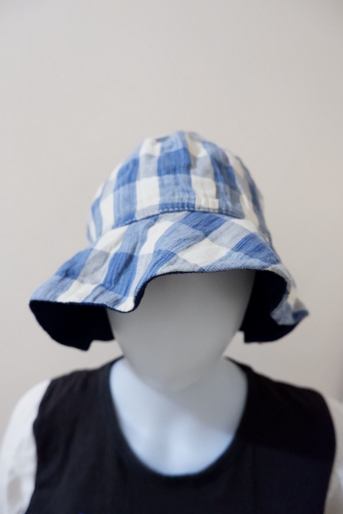 Hysteric Glamour H/G Reversible Indigo Linen Bucket Hat Size ONE SIZE - 5 Thumbnail