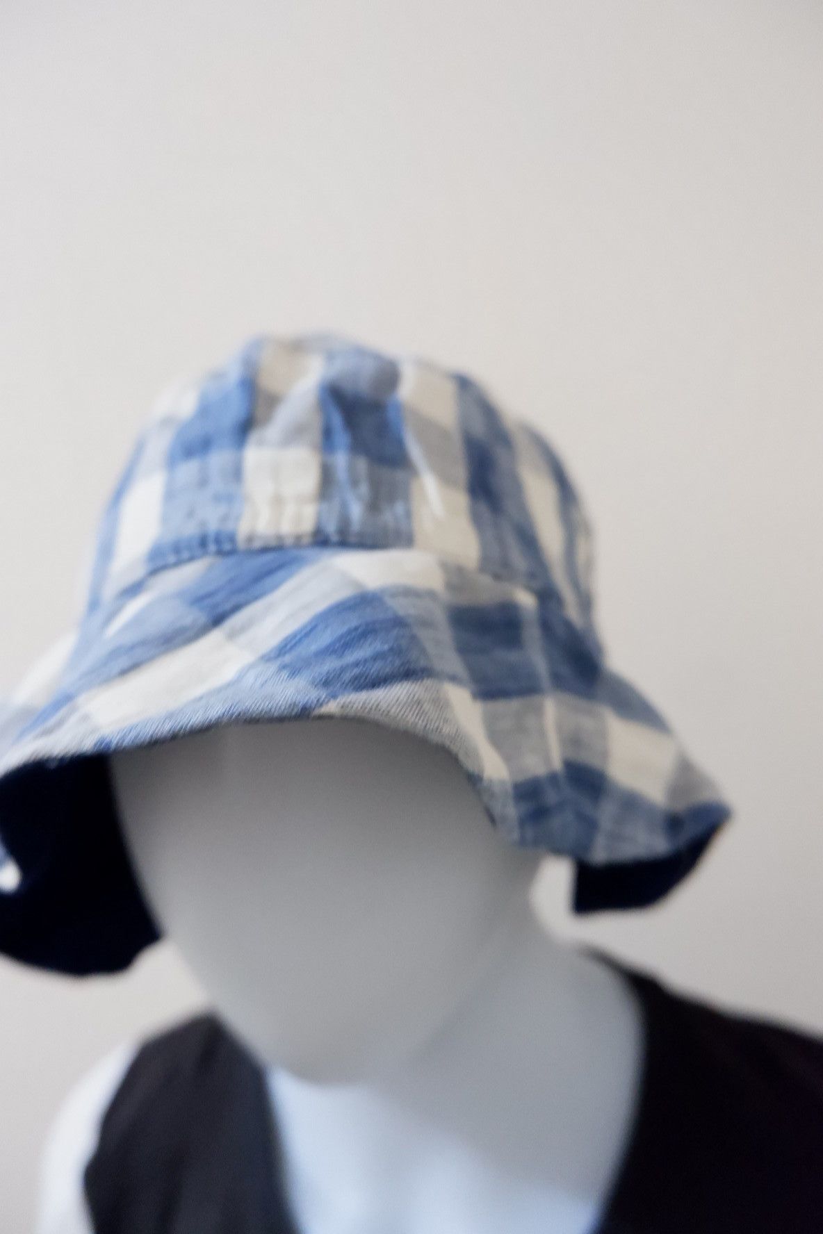 Hysteric Glamour H/G Reversible Indigo Linen Bucket Hat Size ONE SIZE - 6 Thumbnail